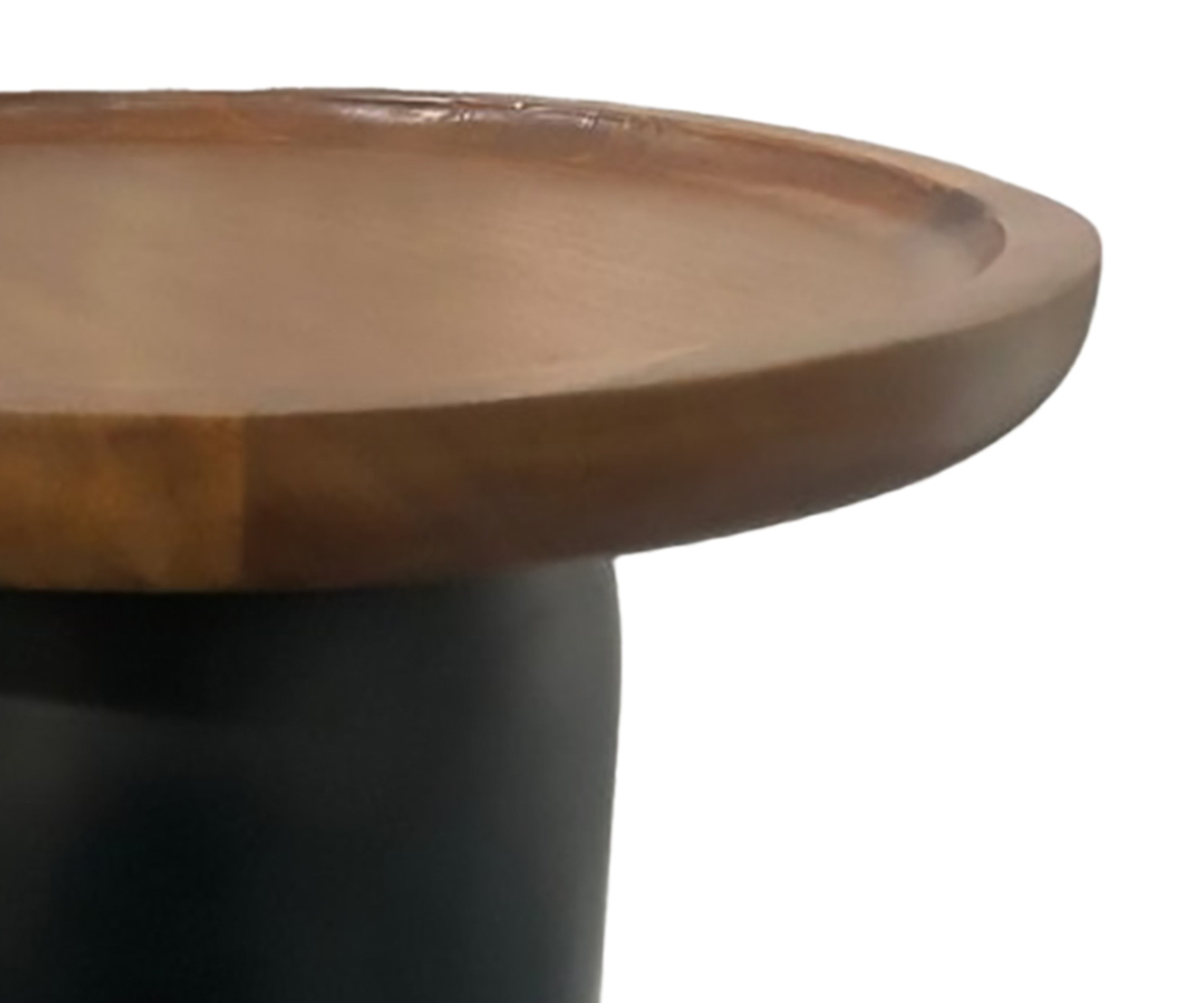 Elegant Wooden Pedestal Side Table
