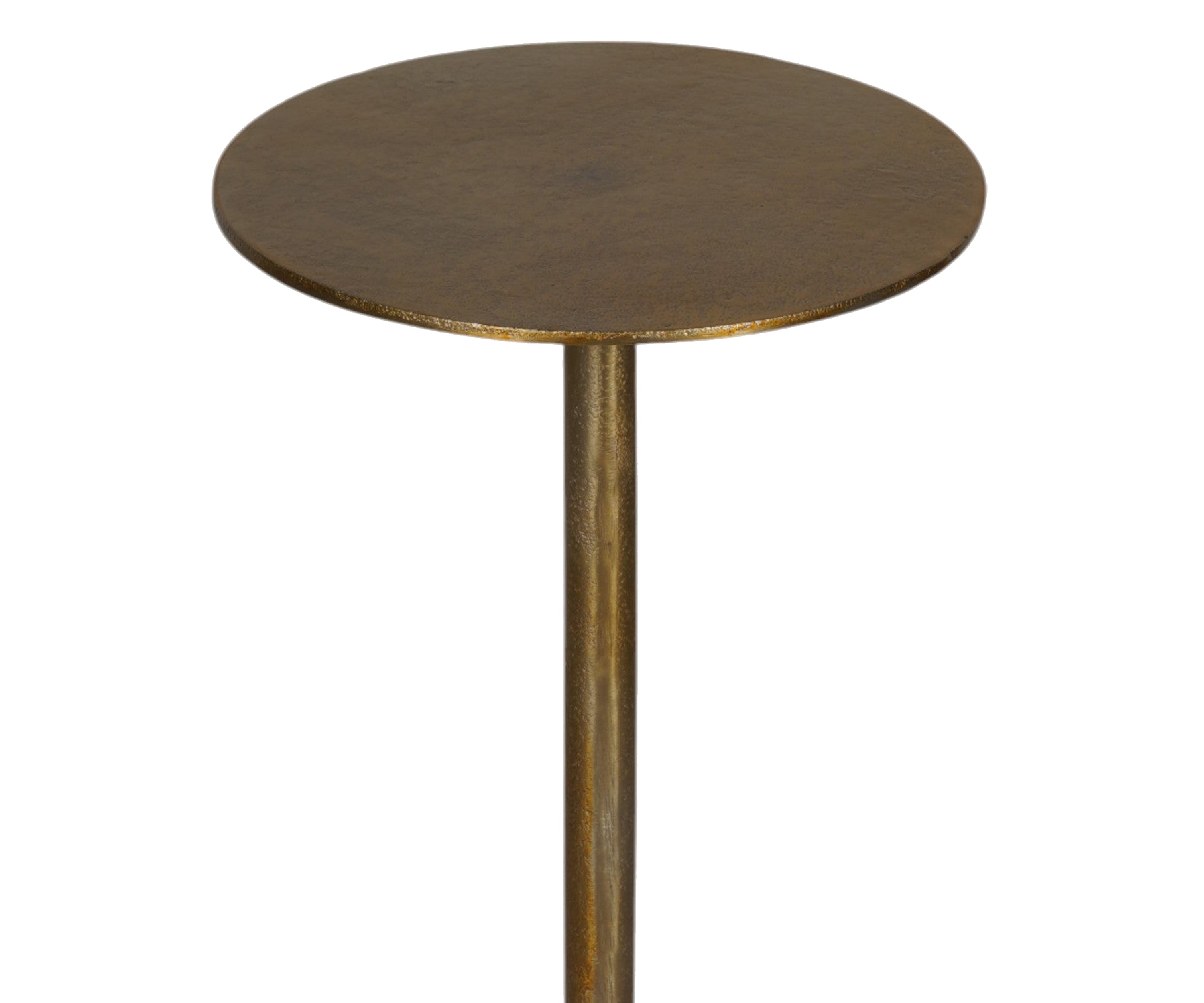 Rounded Base Peg Table in Gold