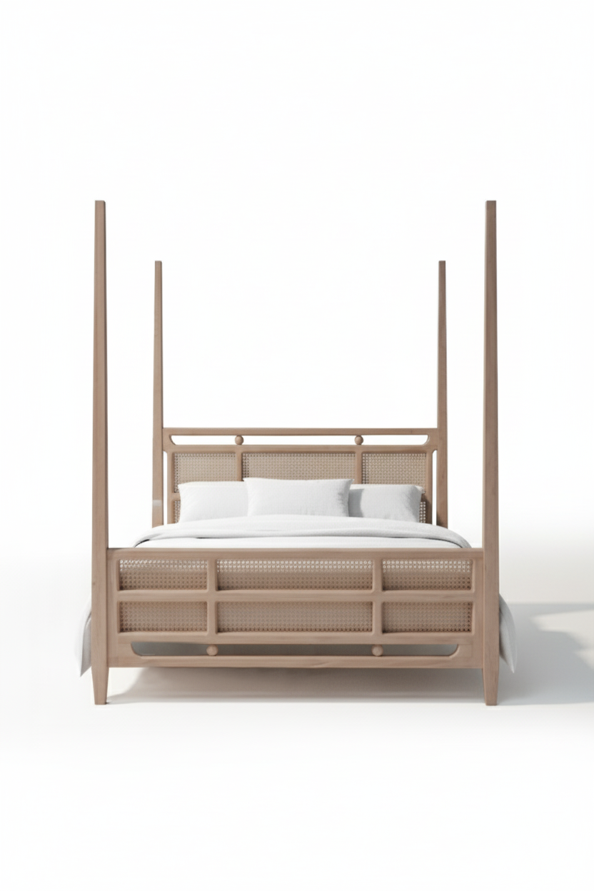 Kingston Four Poster Cane Bed