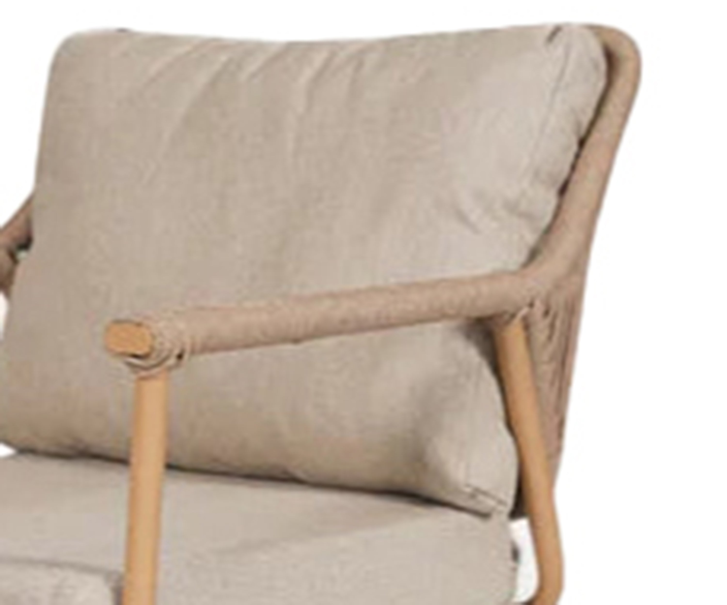 Savannah Brown Metal Outdoor Armchair