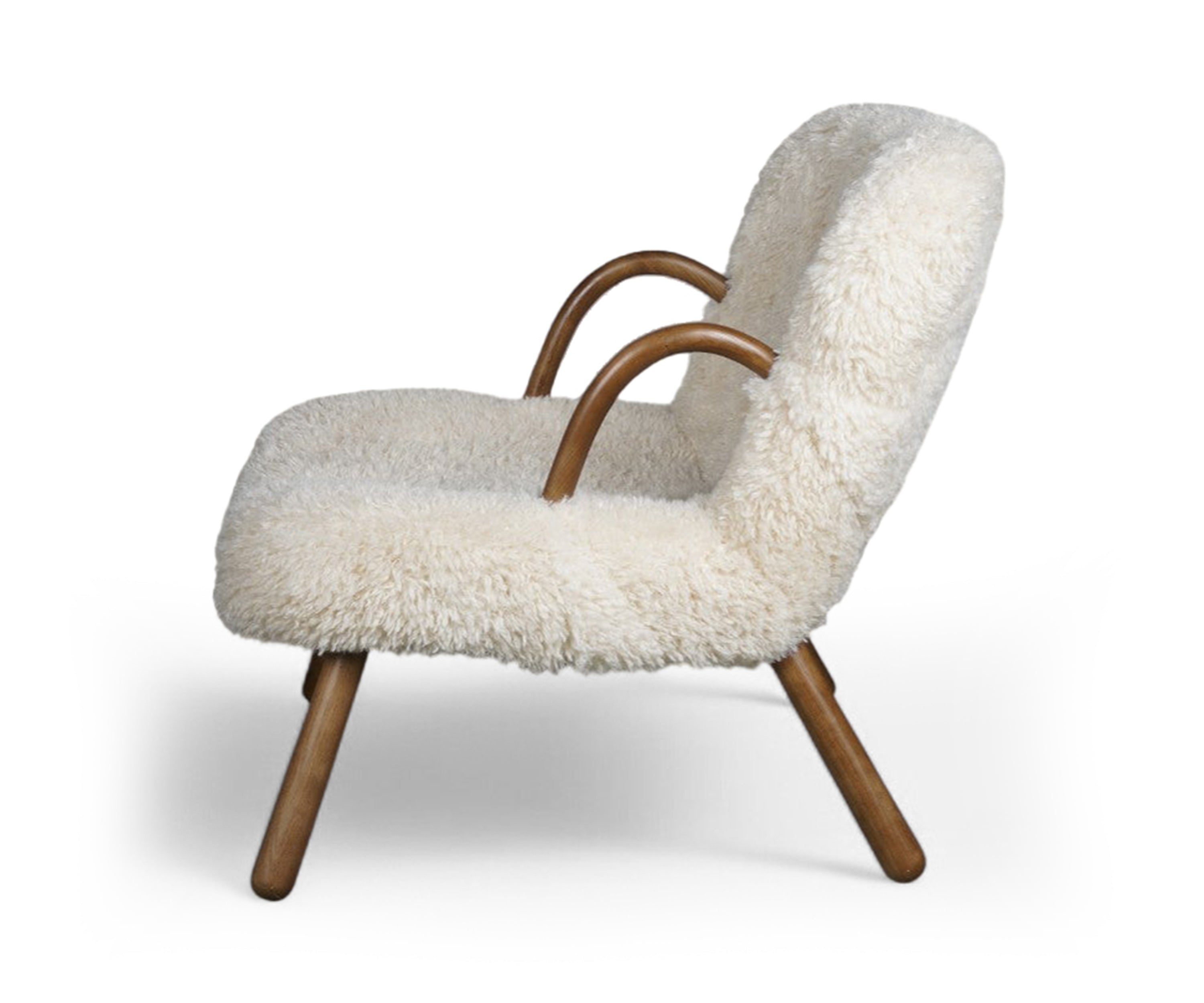 Scandi-Inspired Nordic Minimalist Bouclé Armchair