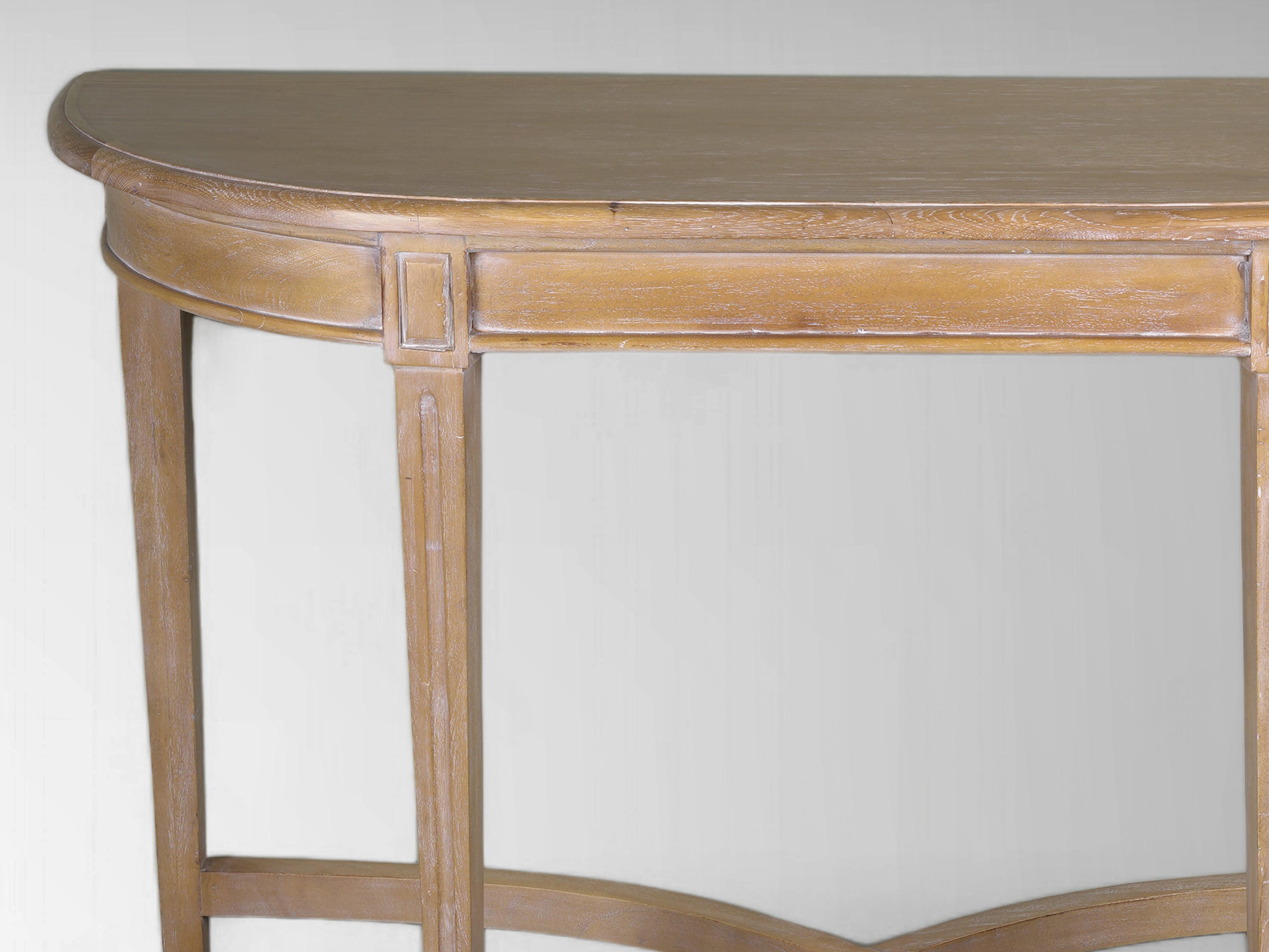 Gustavian Crescent Console Table