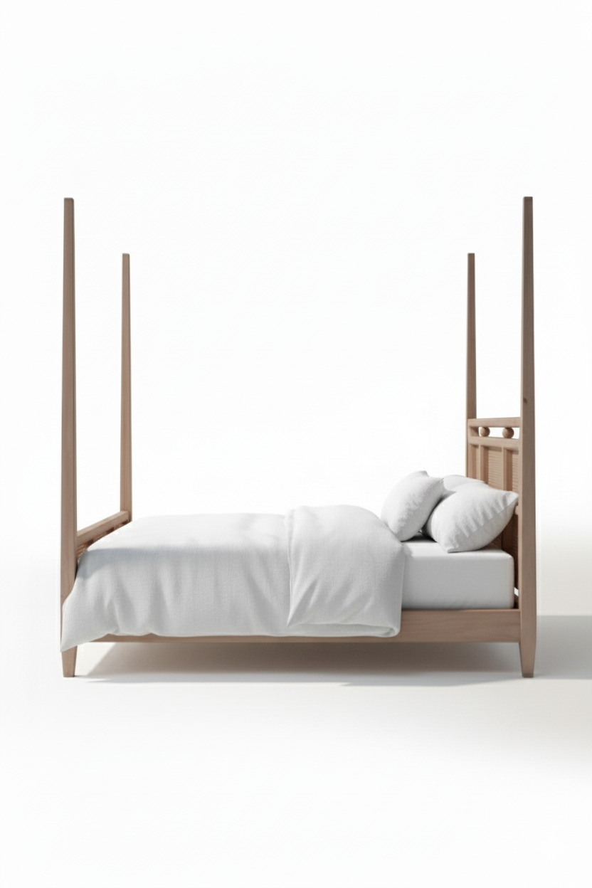 Kingston Four Poster Cane Bed