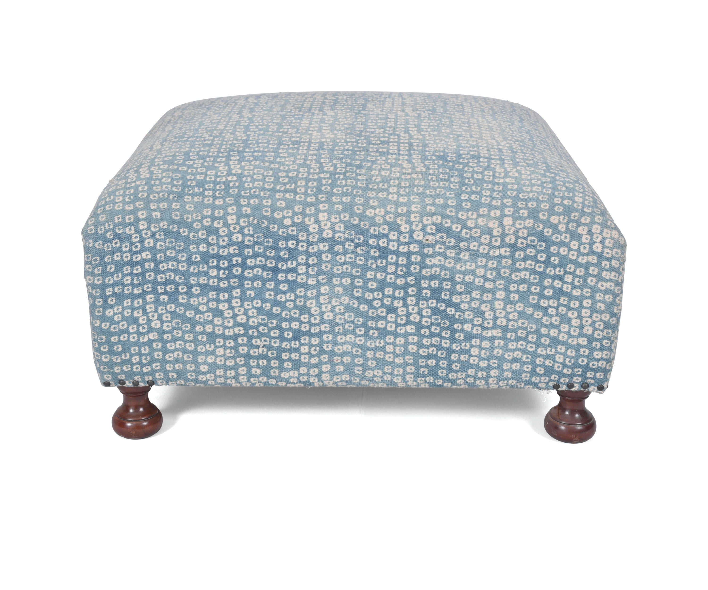 Dhurrie Upholstery Ottoman