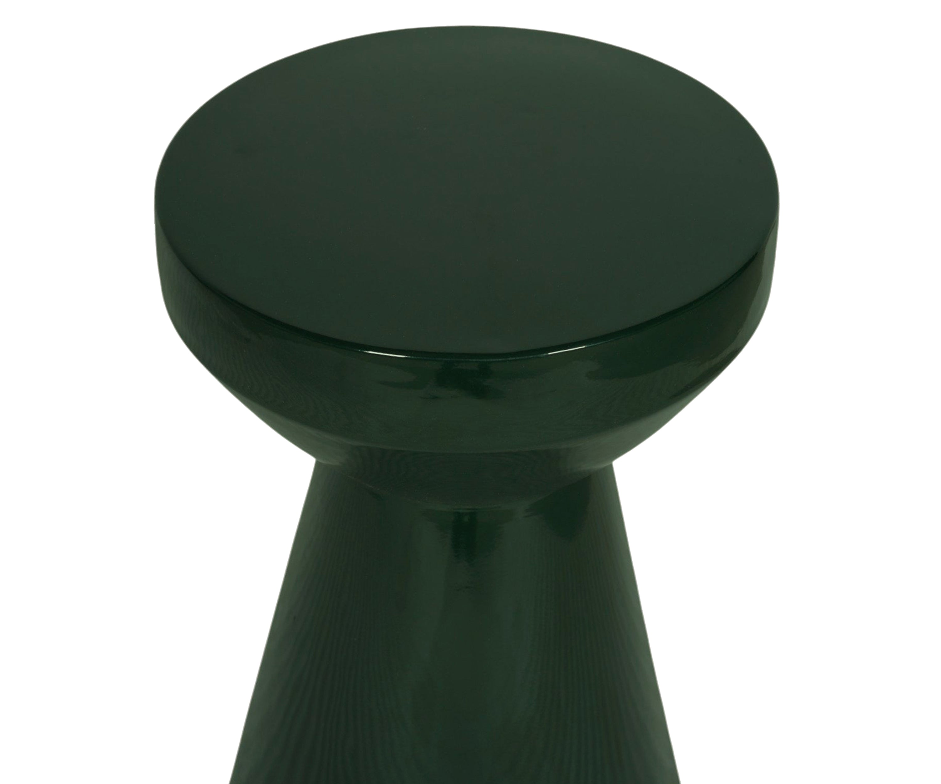 Palm Green Hourglass Side Table