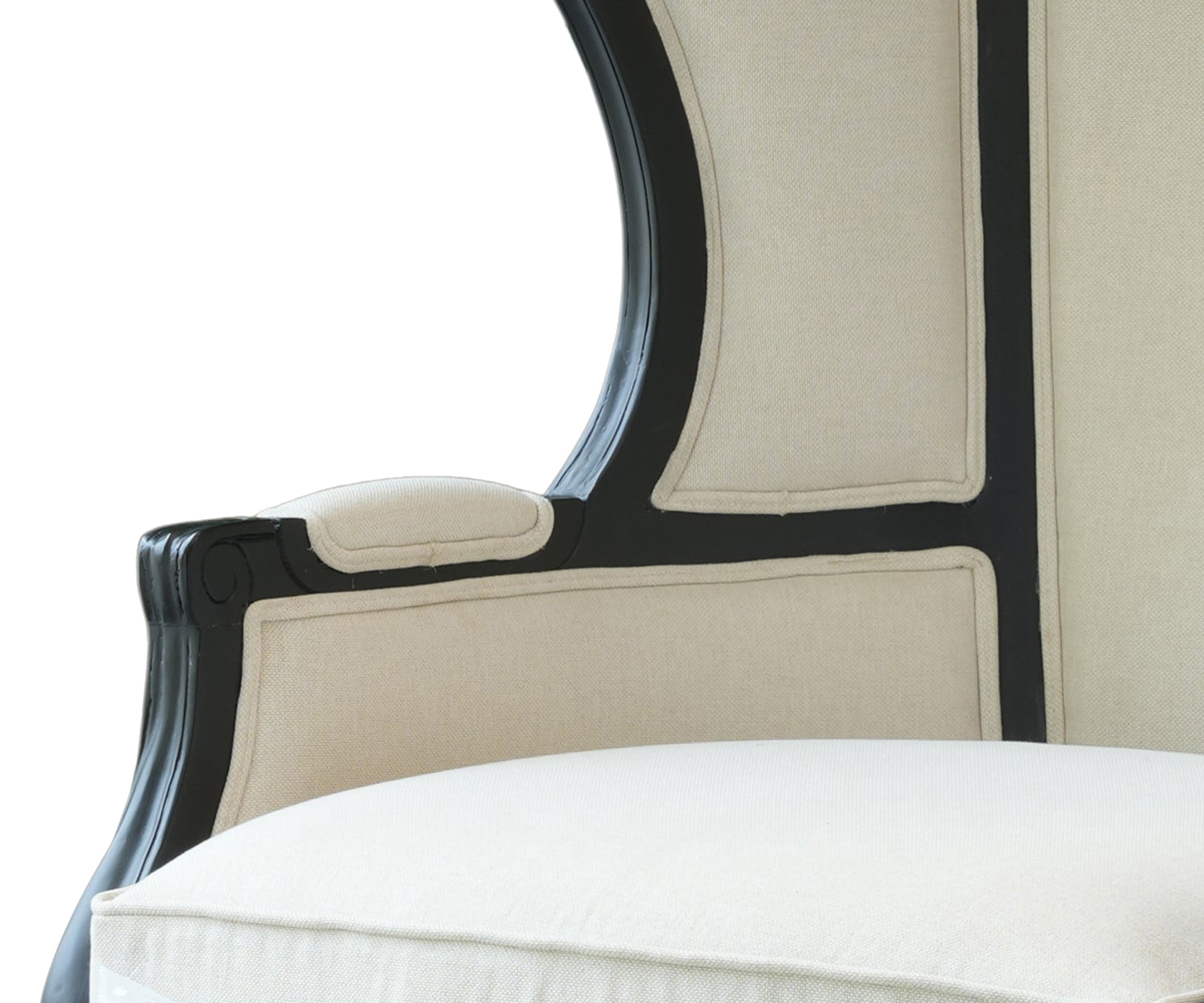 French Linen Canopy Sofa