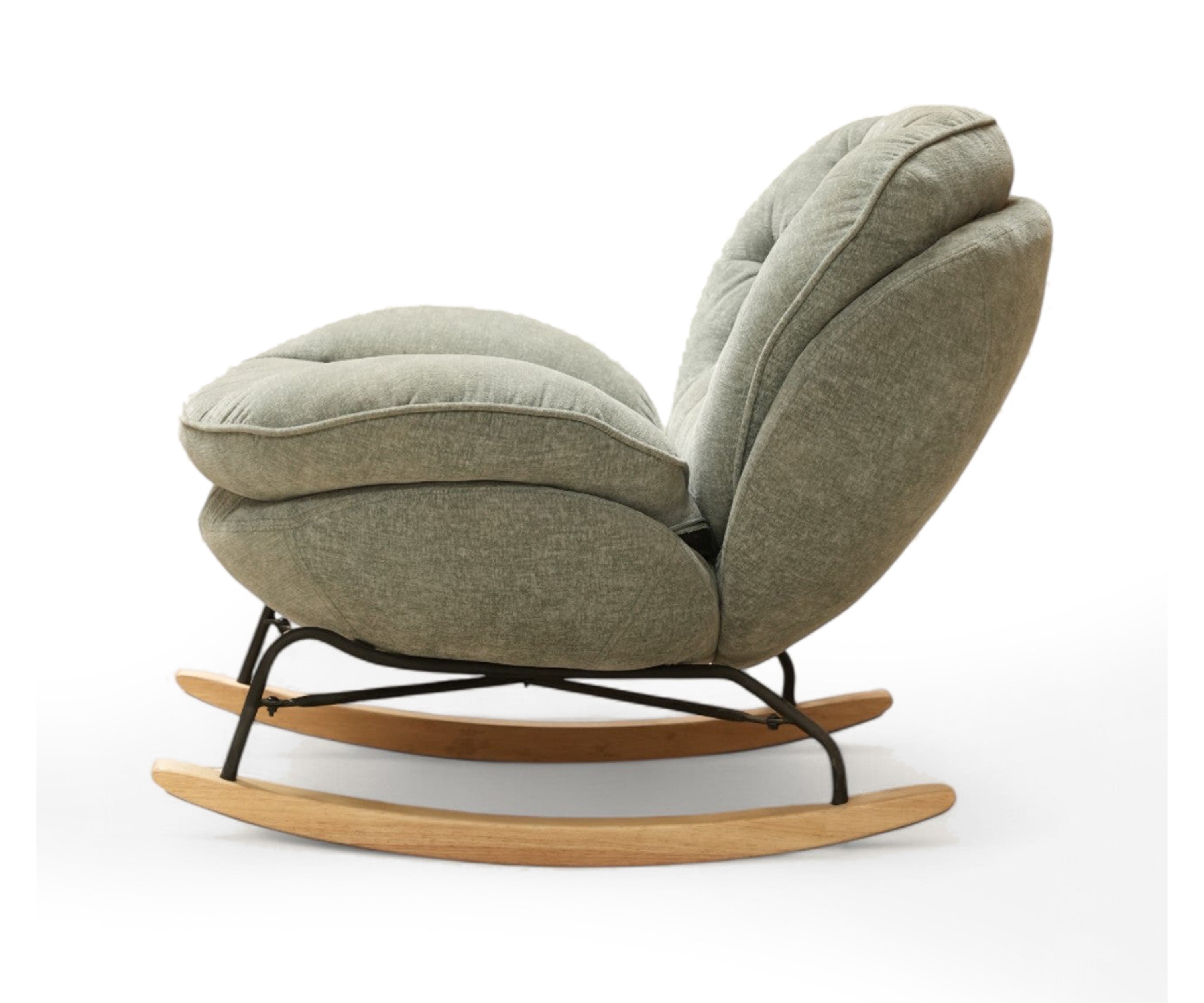 Modern Upholstered Rocking Chair
