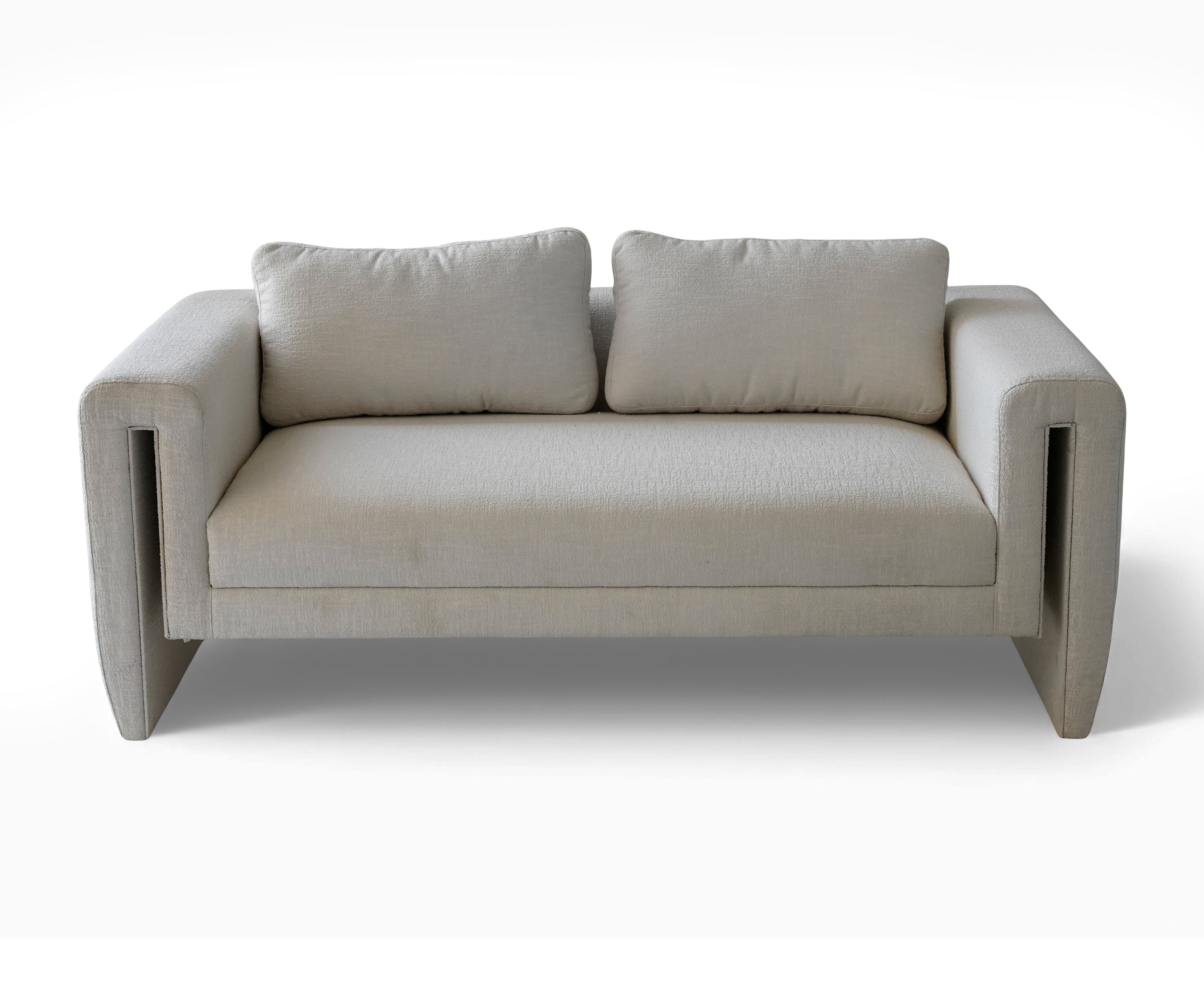 Hanging Boucle Two Seater Sofa