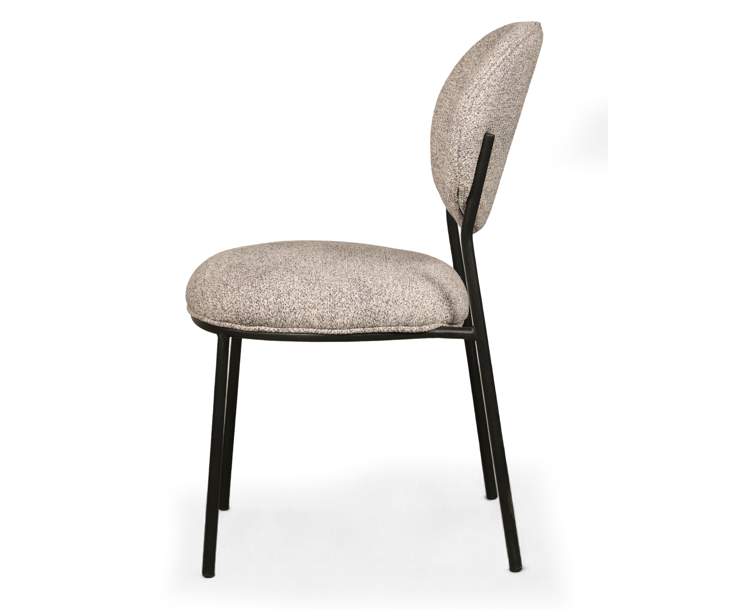 Modern Upholstered Metal Frame Dining Chair