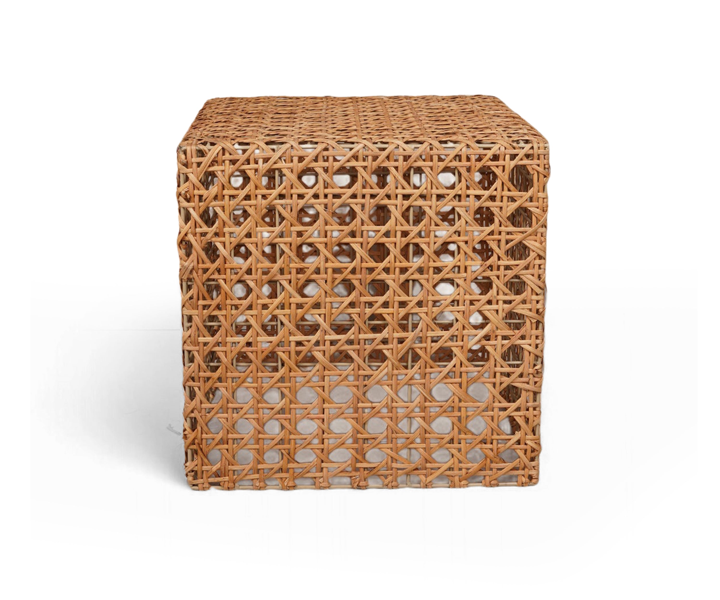 The Woven cane side table