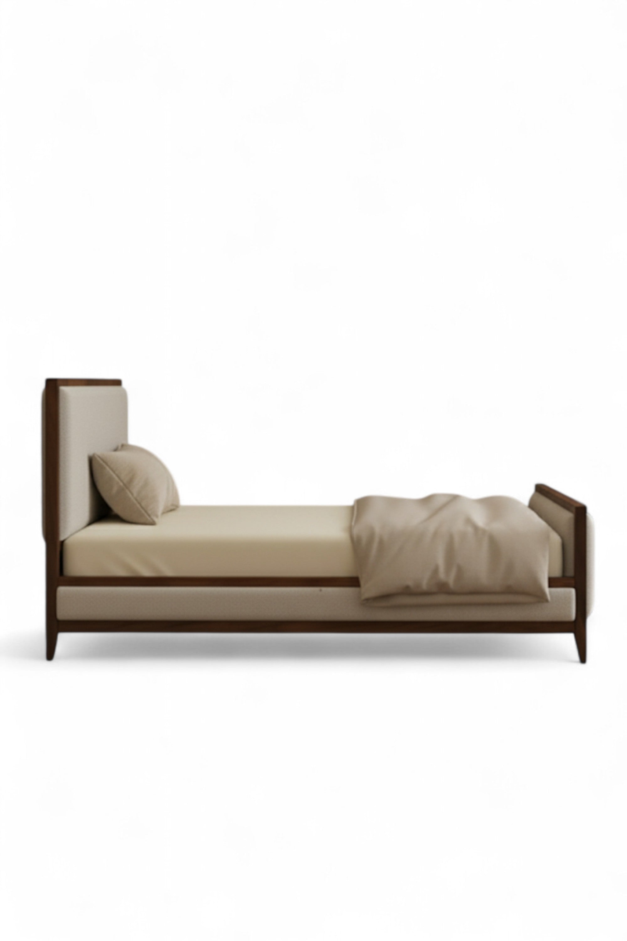 Asher Mid-Century Upholstered Bed