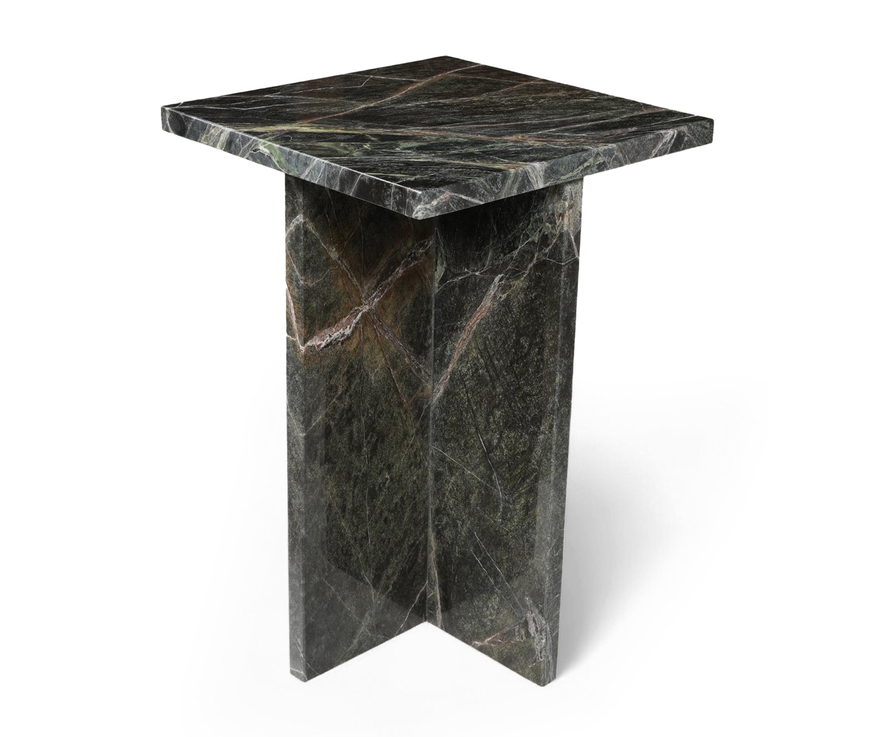 Modern Black Marble Accent Table