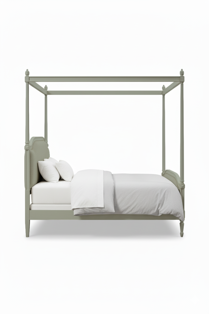Amber Gustavian Canopy Bed