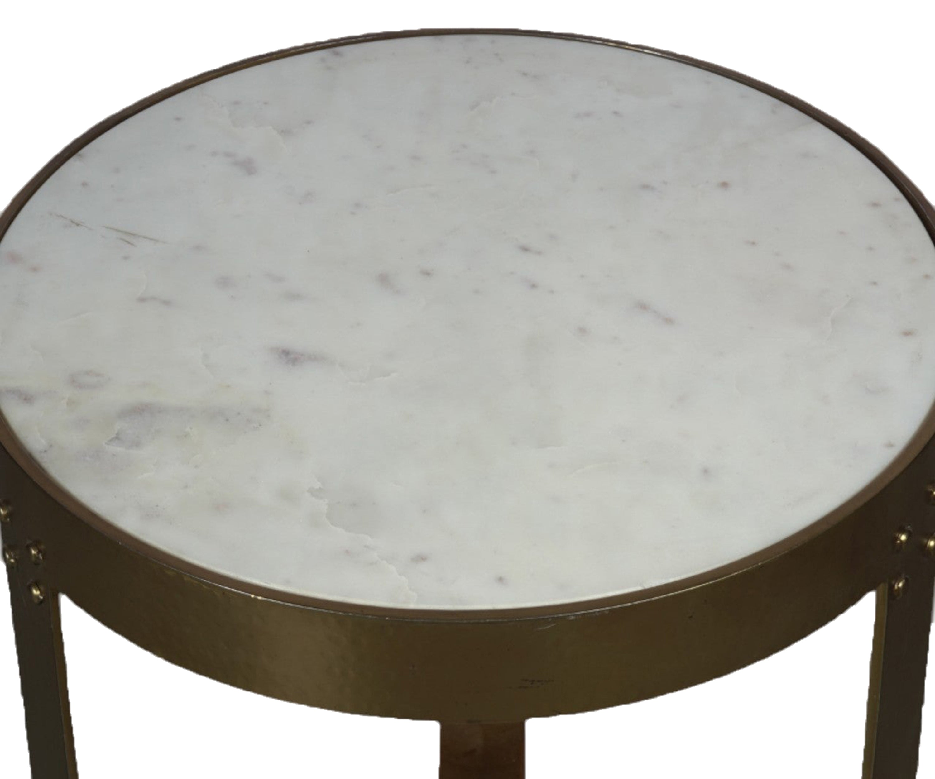 Marble top side table