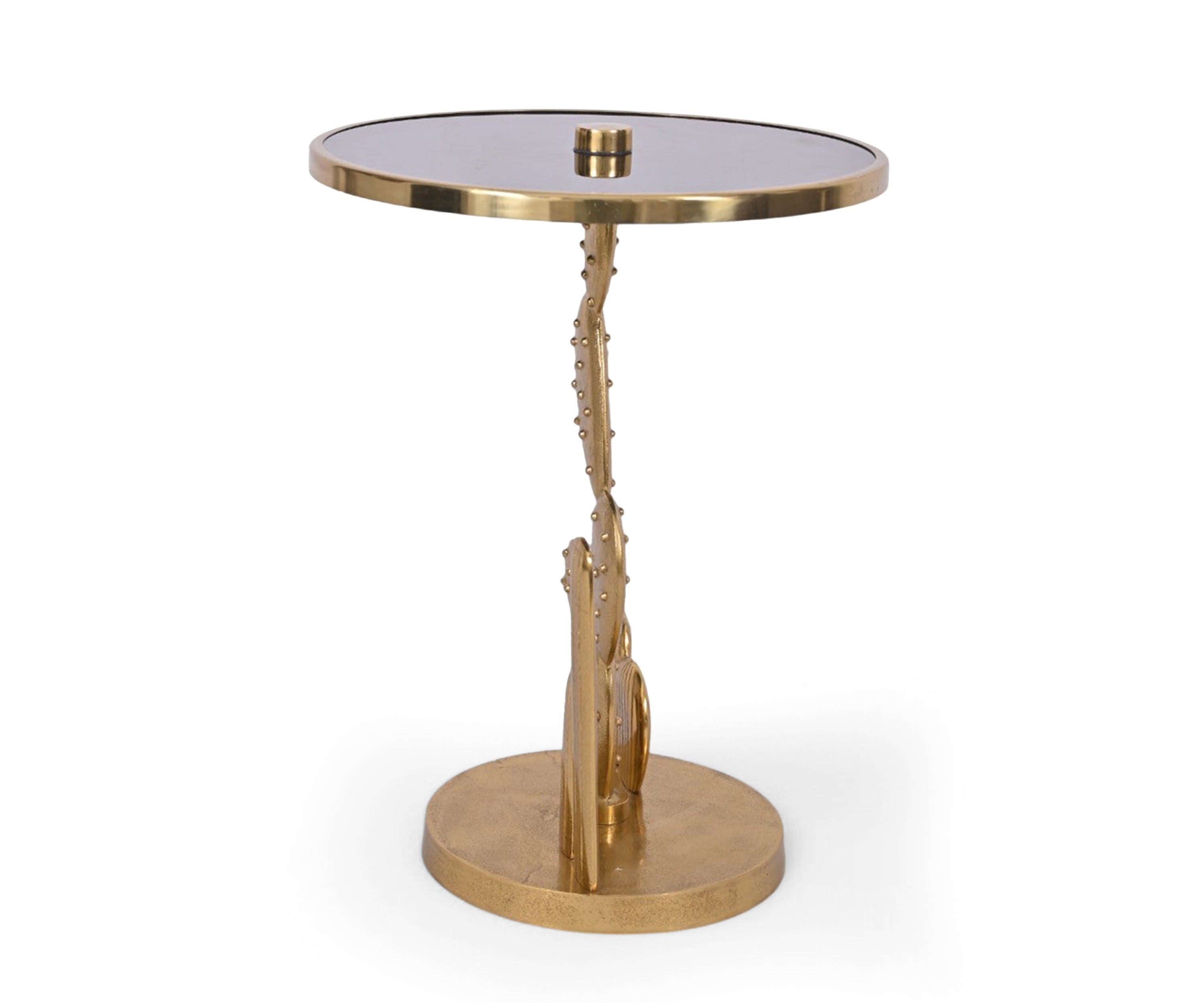Golden Abstract  Side Table