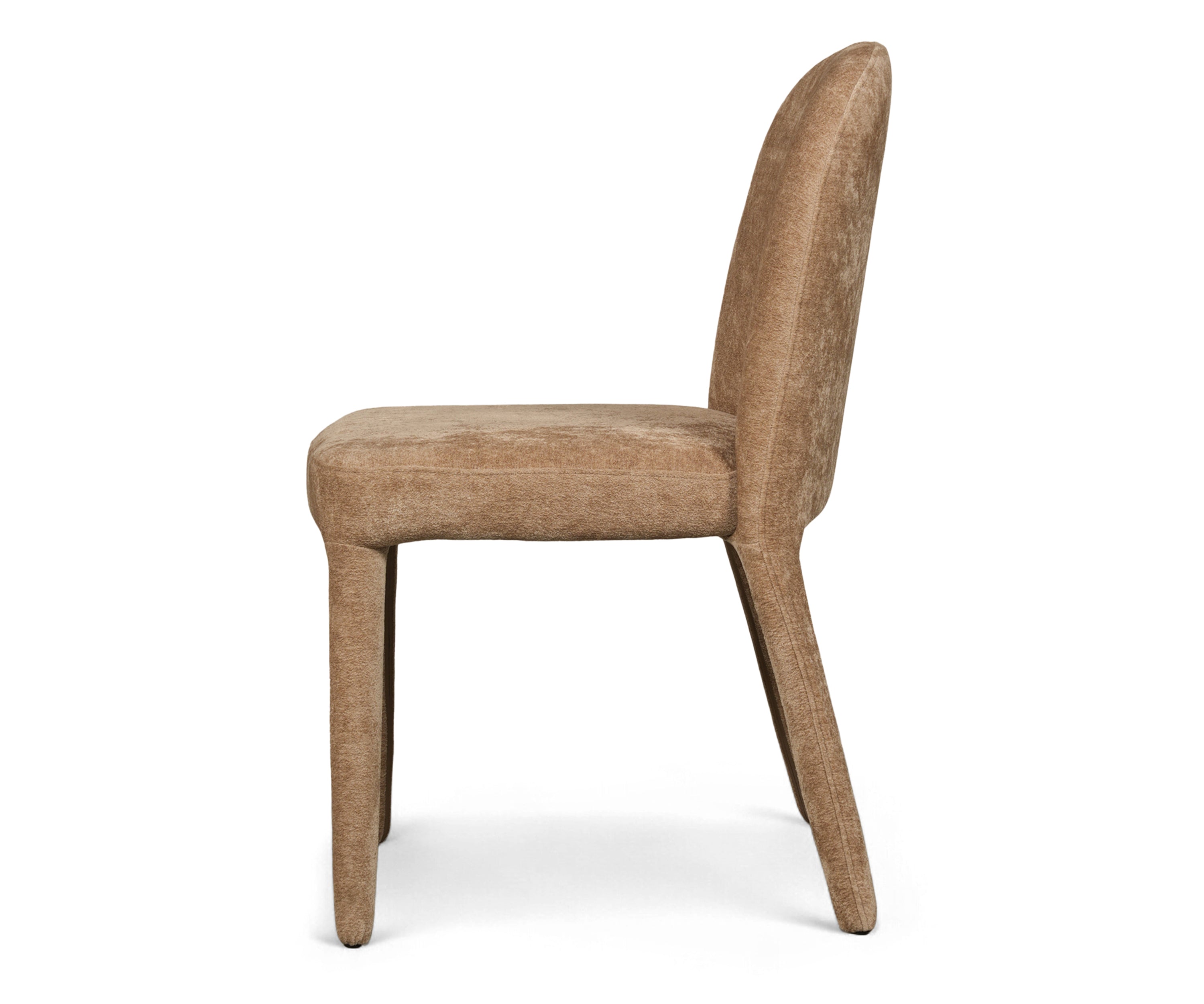 Upholstered Parsons Dining Chair in Camel