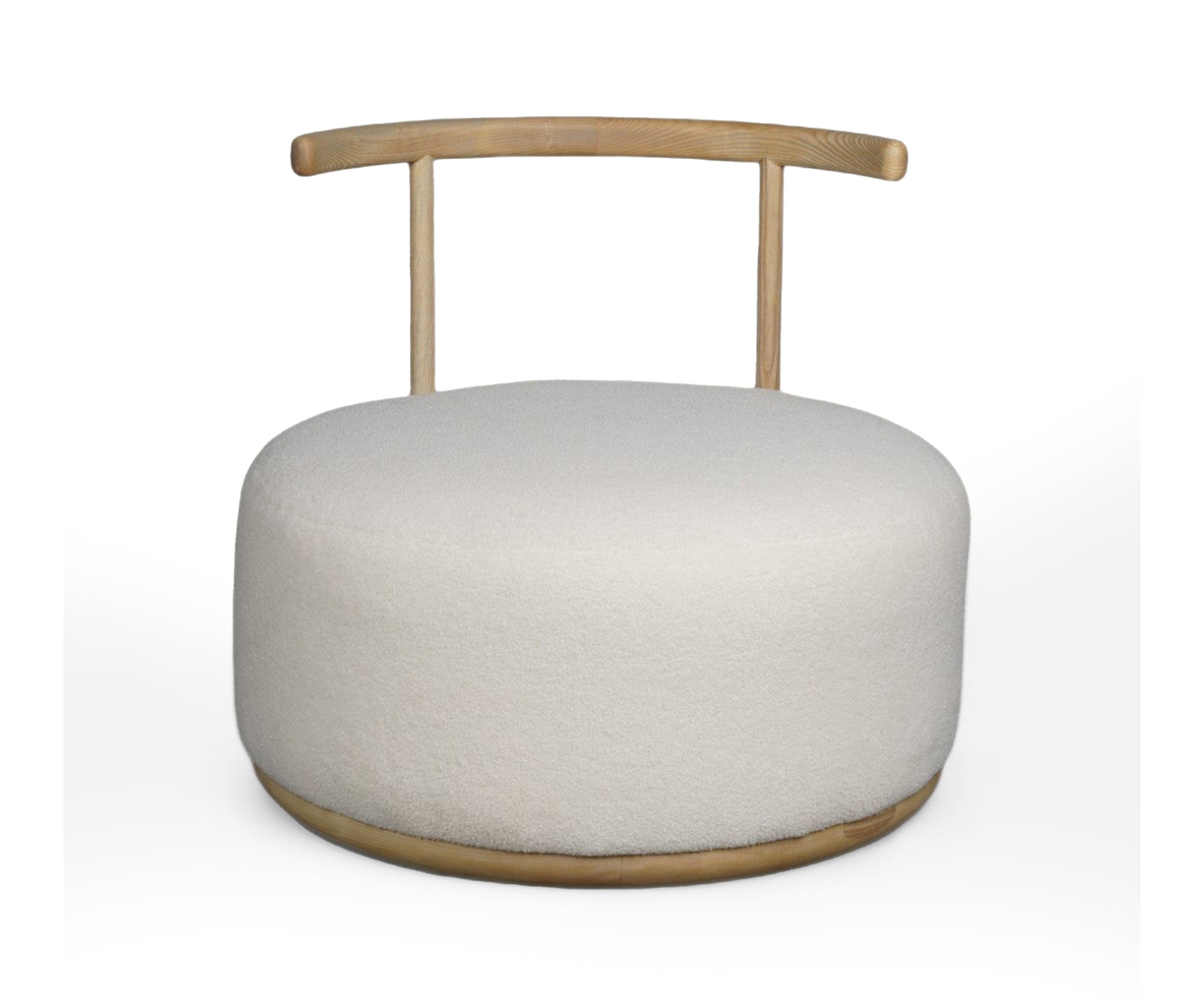 Foam Sponge Oak Armchair