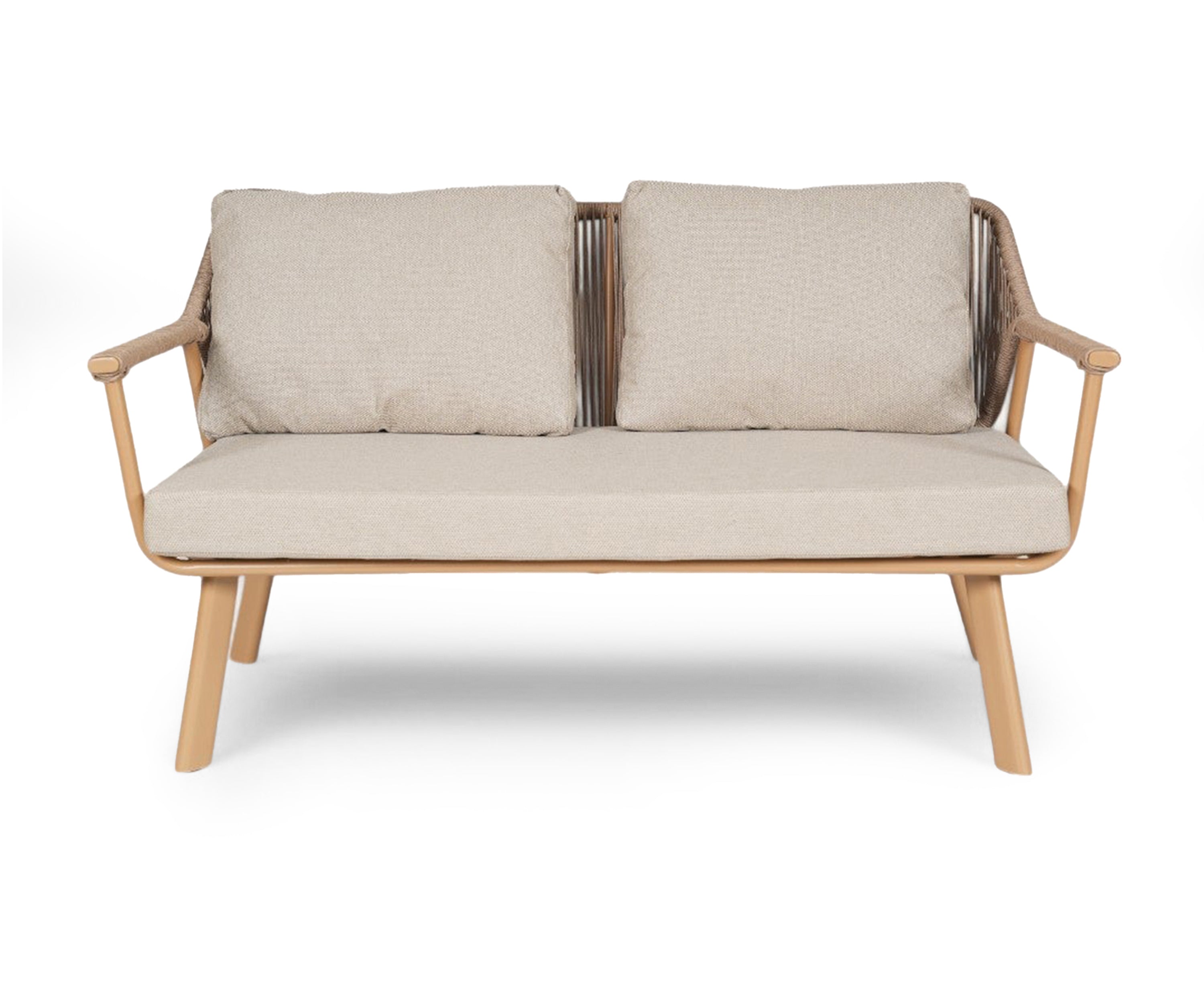 Savannah Two-Seater Metal with Nylon Rope Outdoor Sofa