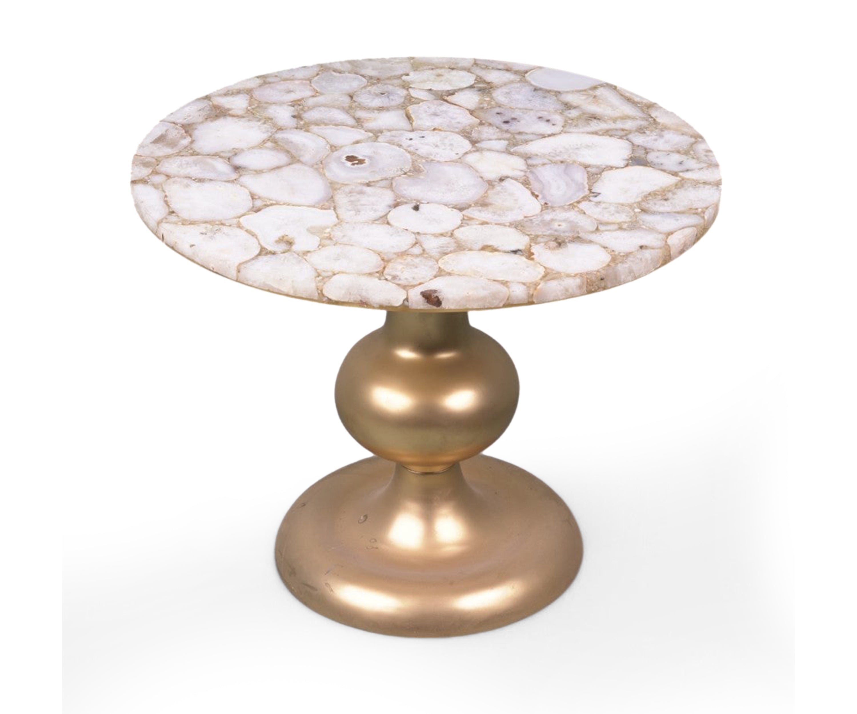 Marble top With Casted Leg Side Table