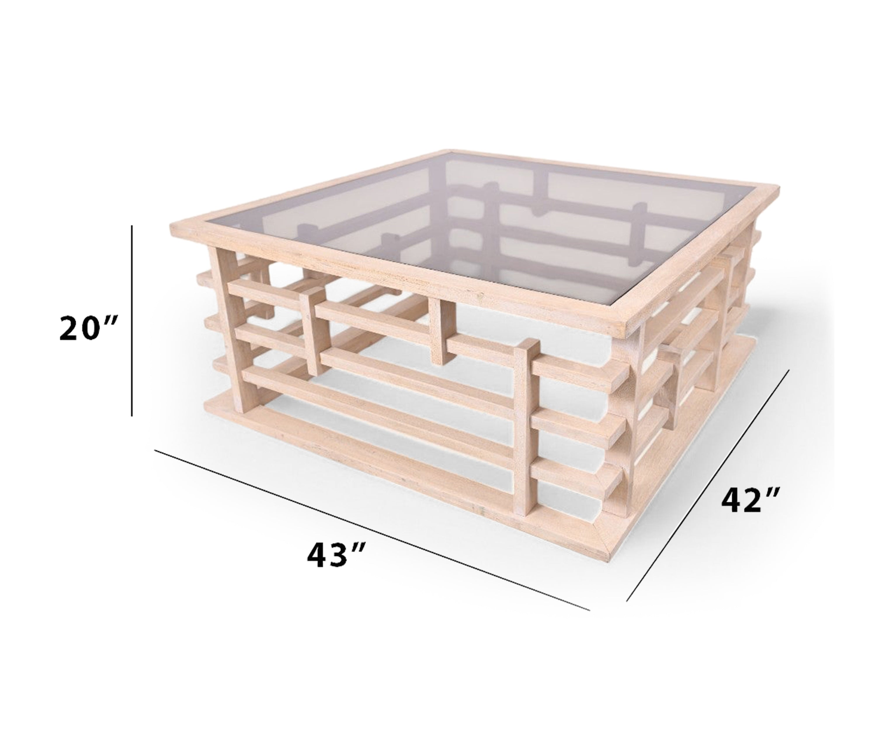 Modern Coffee Table With Glass Top