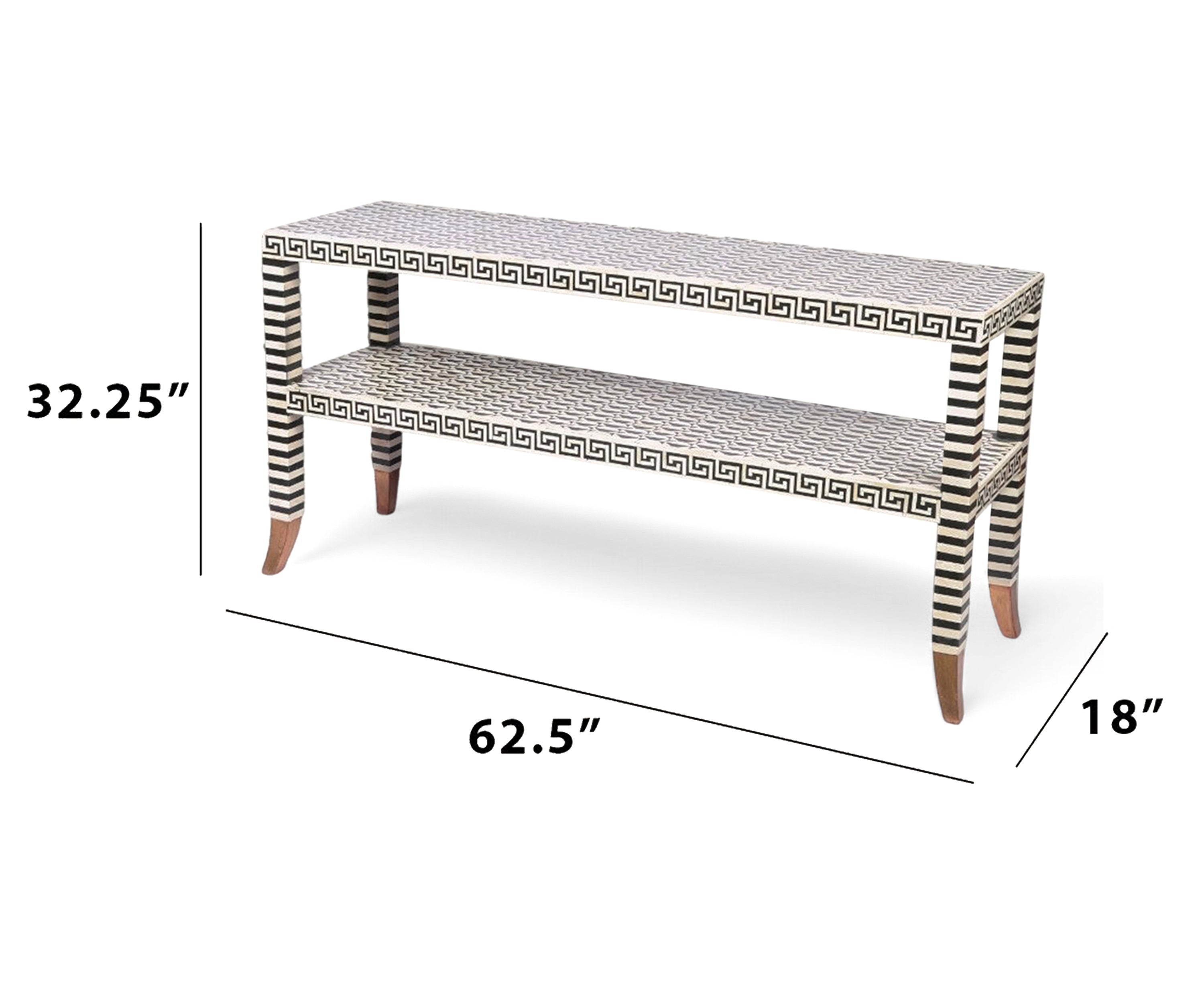 Bone Inlay Console Table