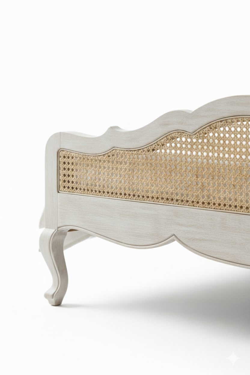 Louis XV Rattan Bed