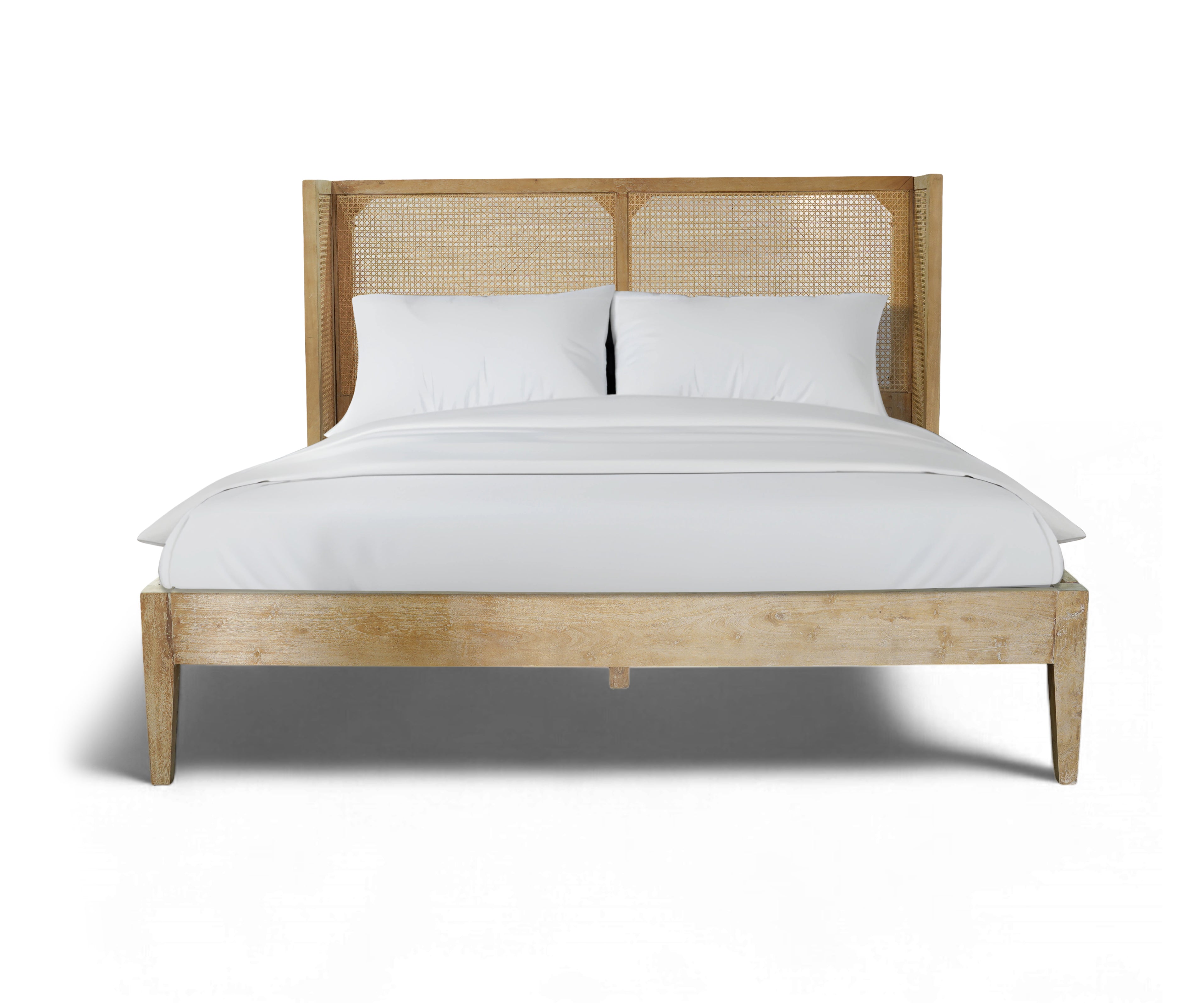 Rainey Natural Rattan King Size Bed