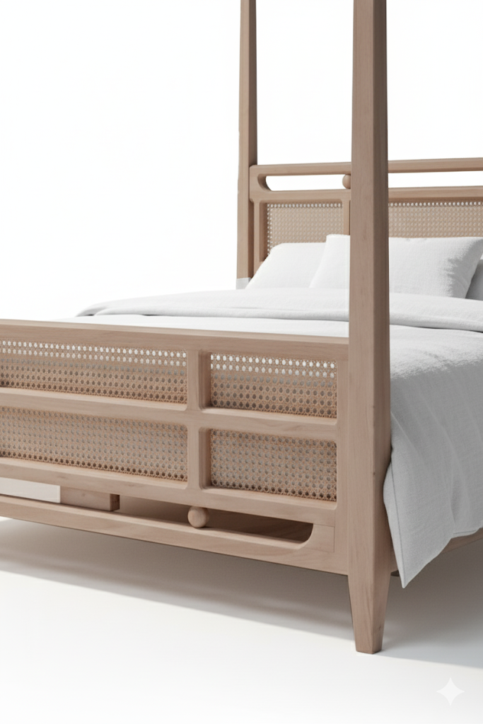 Kingston Four Poster Cane Bed