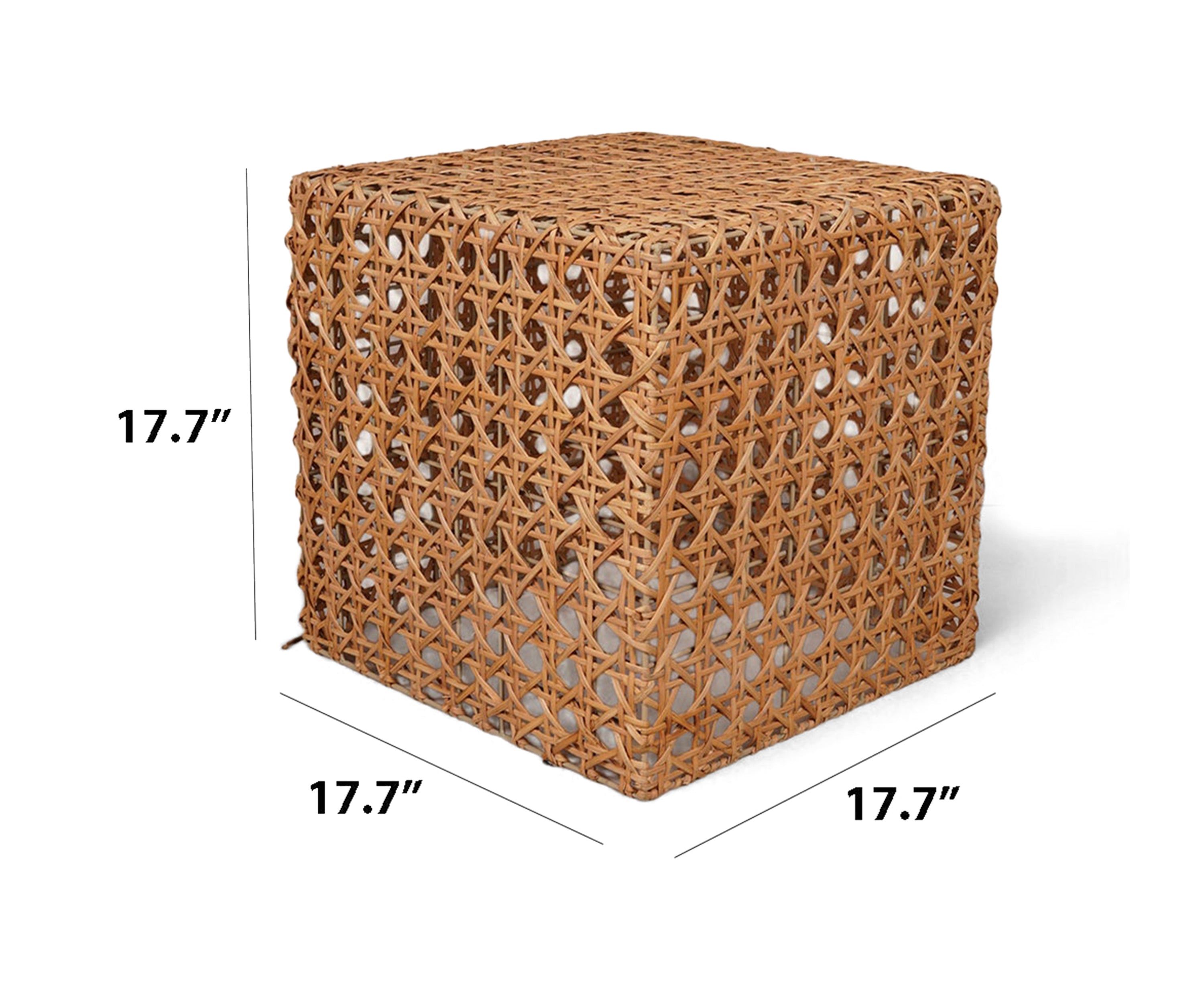 The Woven cane side table