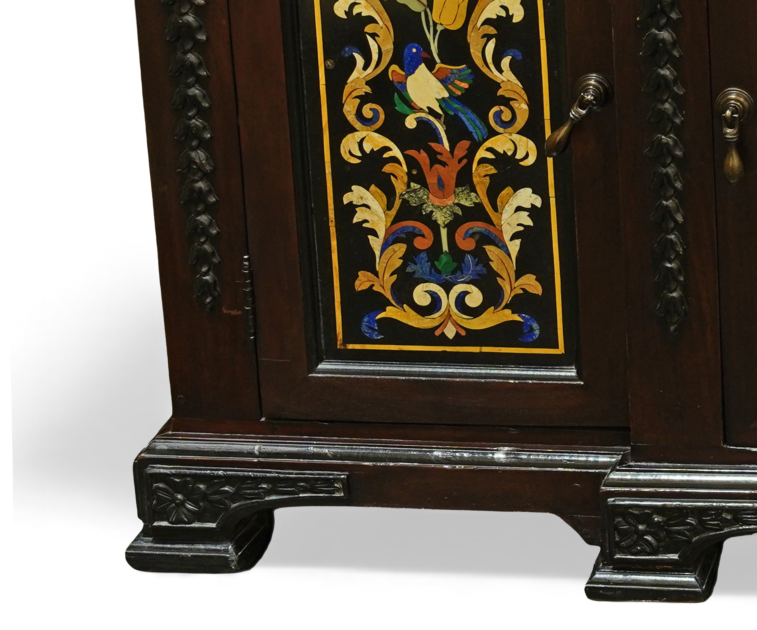 Semi Precious stone inlaid cabinet