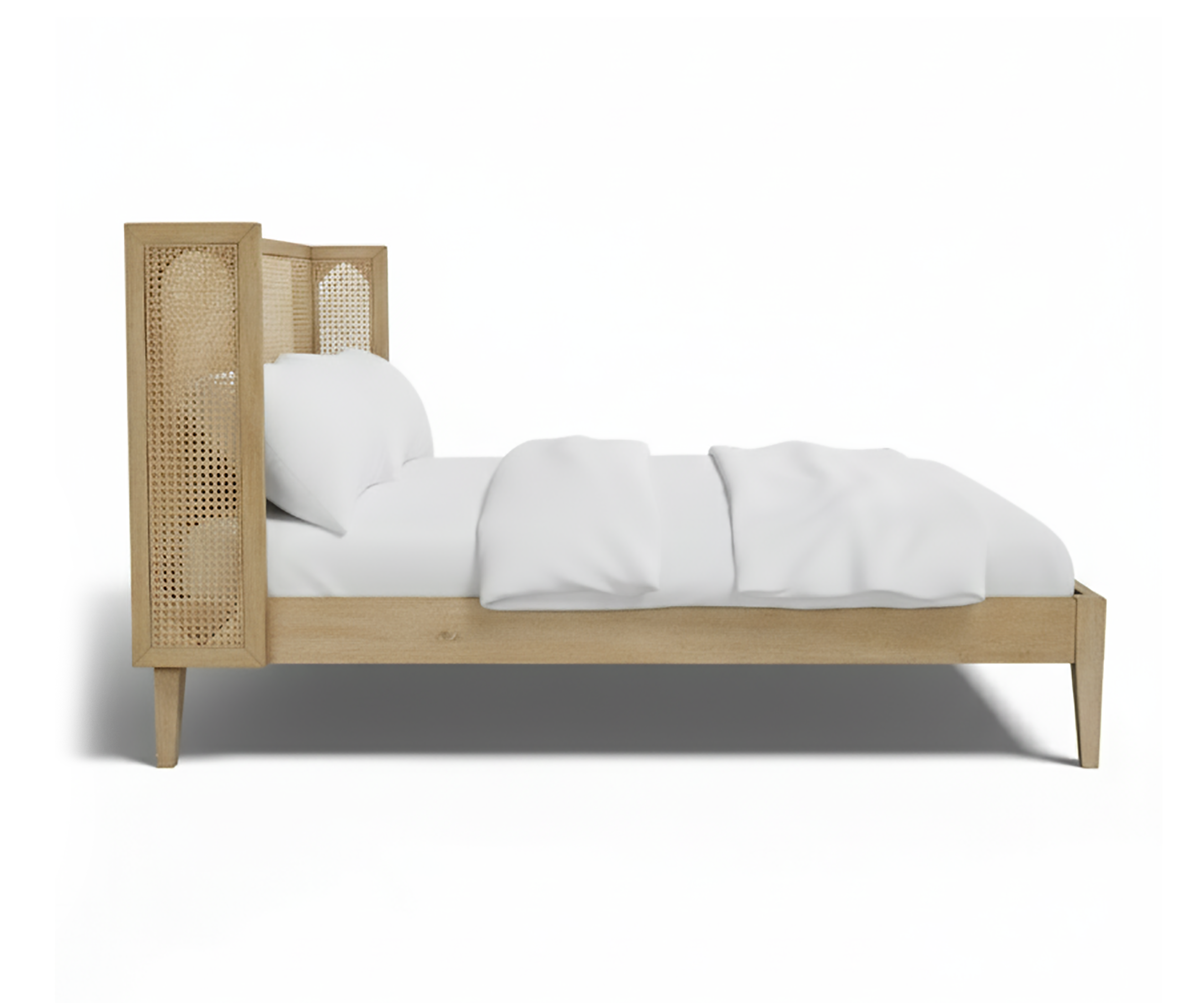 Rainey Natural Rattan King Size Bed