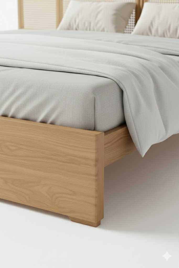 Brixton Cane Bed with Side Tables