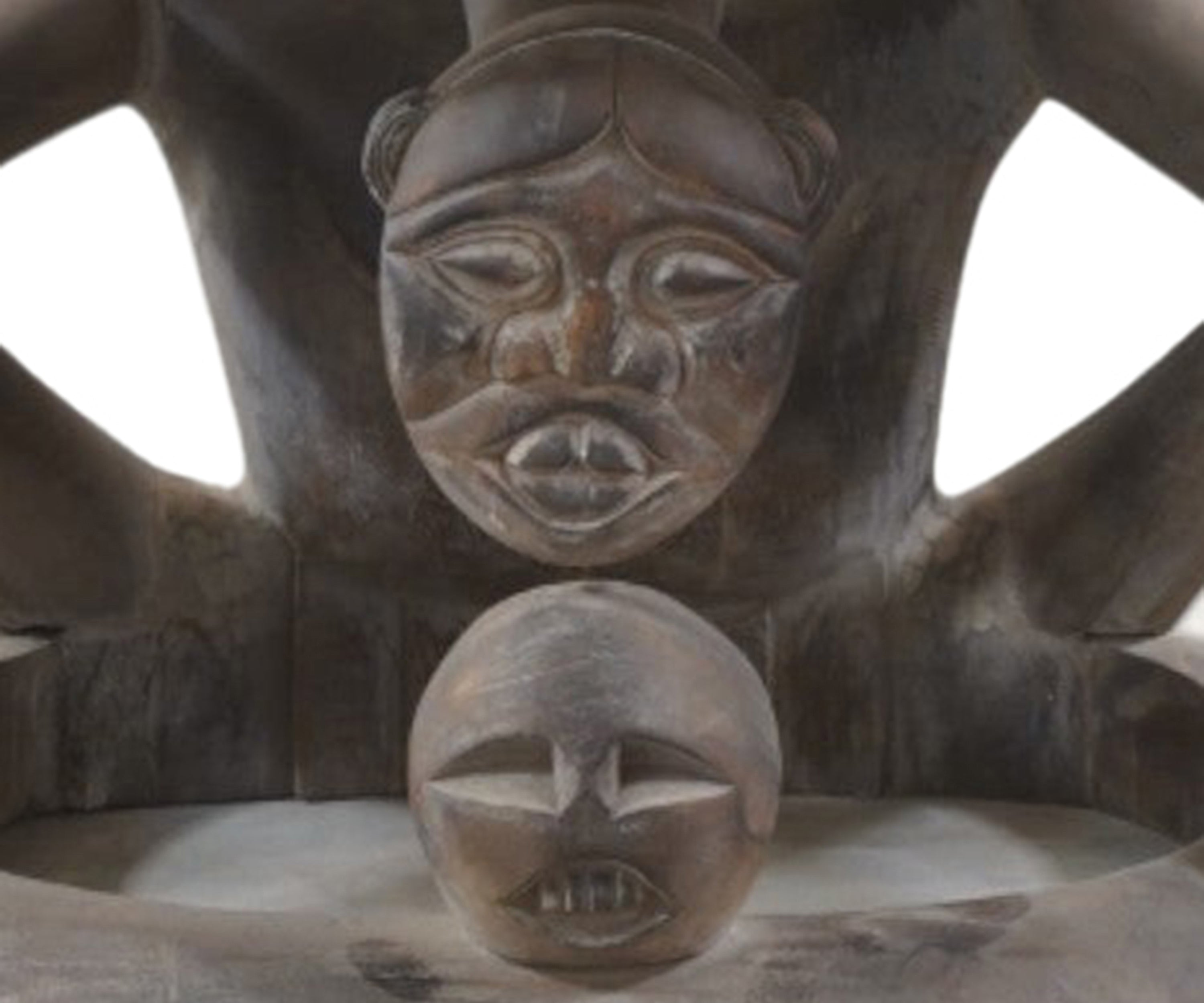 Vintage African Sculptural Armchair