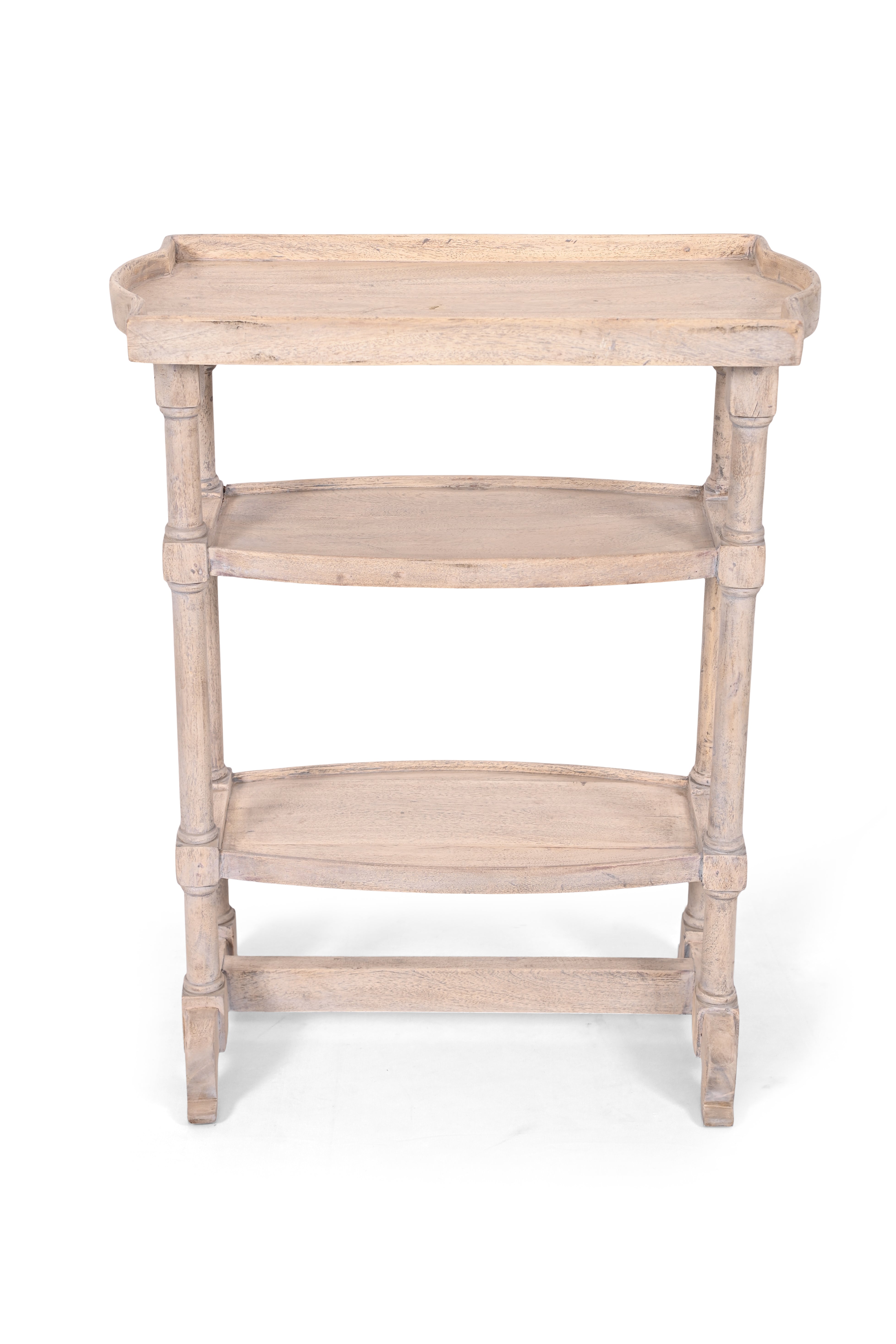 Wood 3-Tier Tray Top shelve