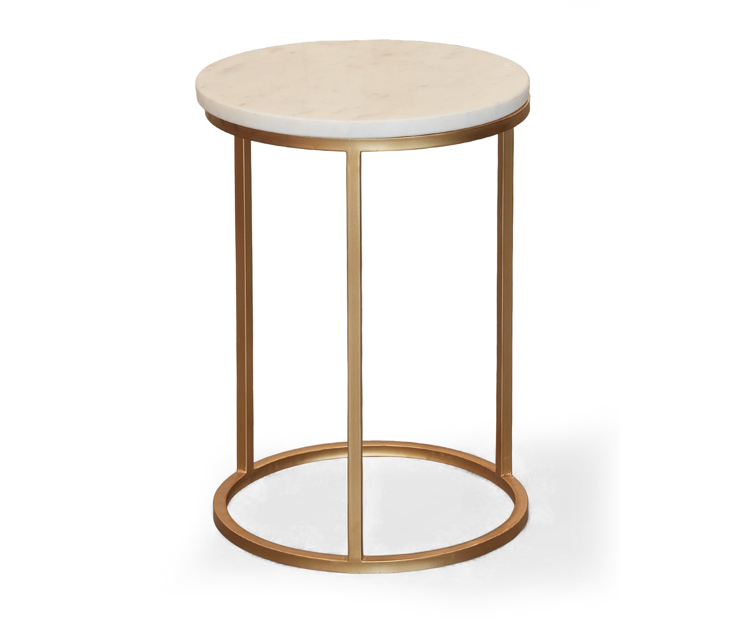 Marble Top Side Table Set of 2