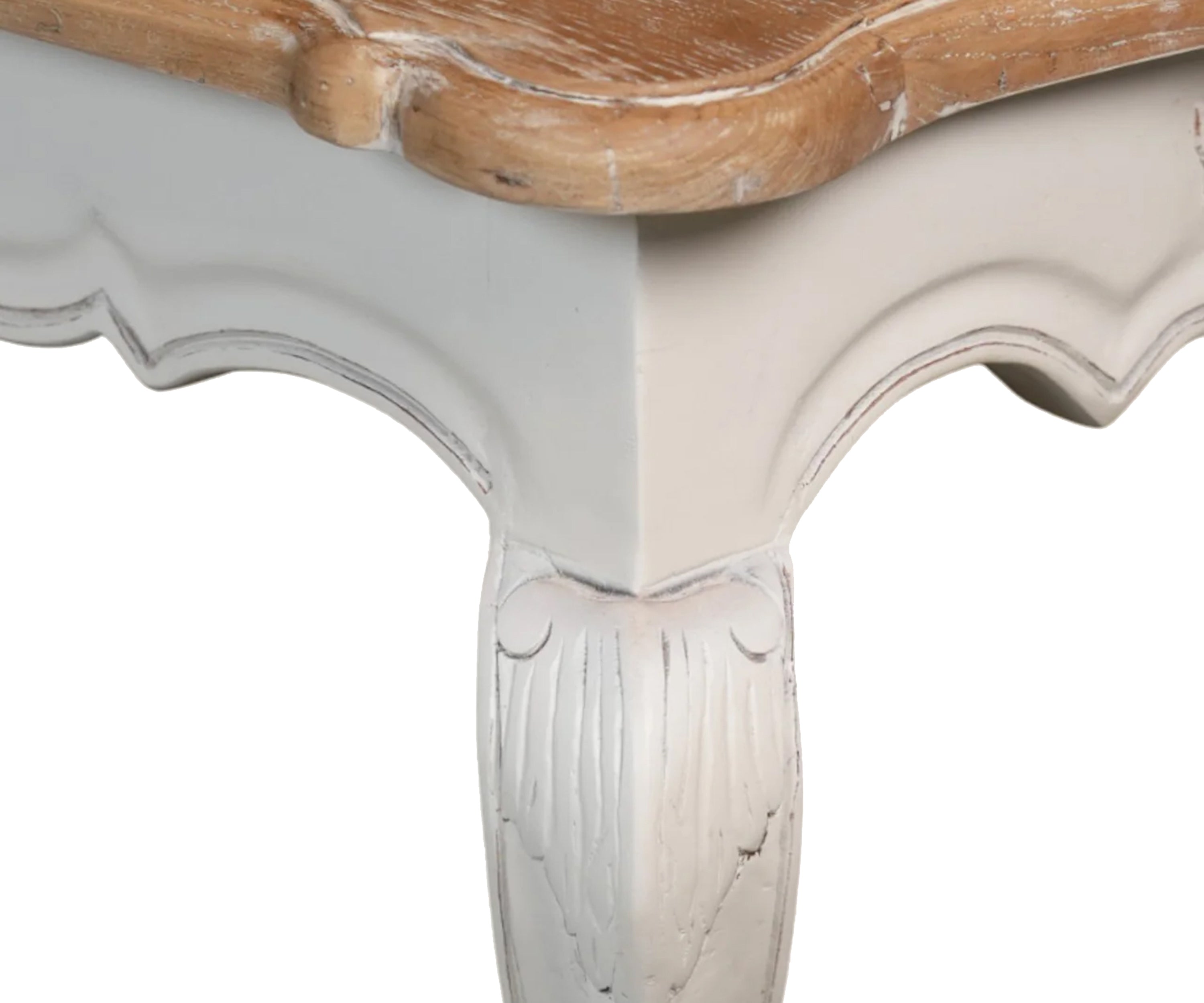 French carved parquet top table