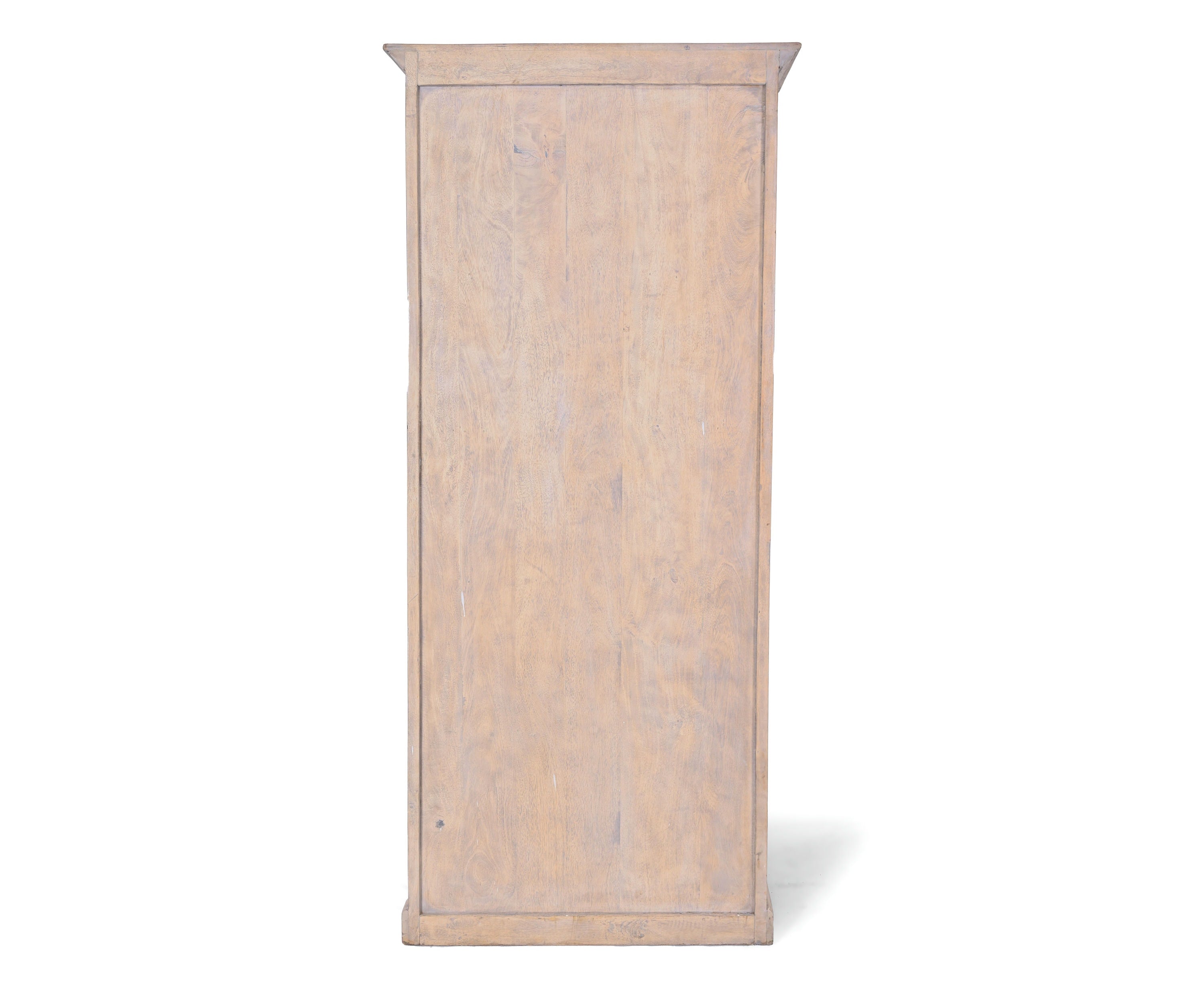 French Country Natural Brown Wood Cabinet