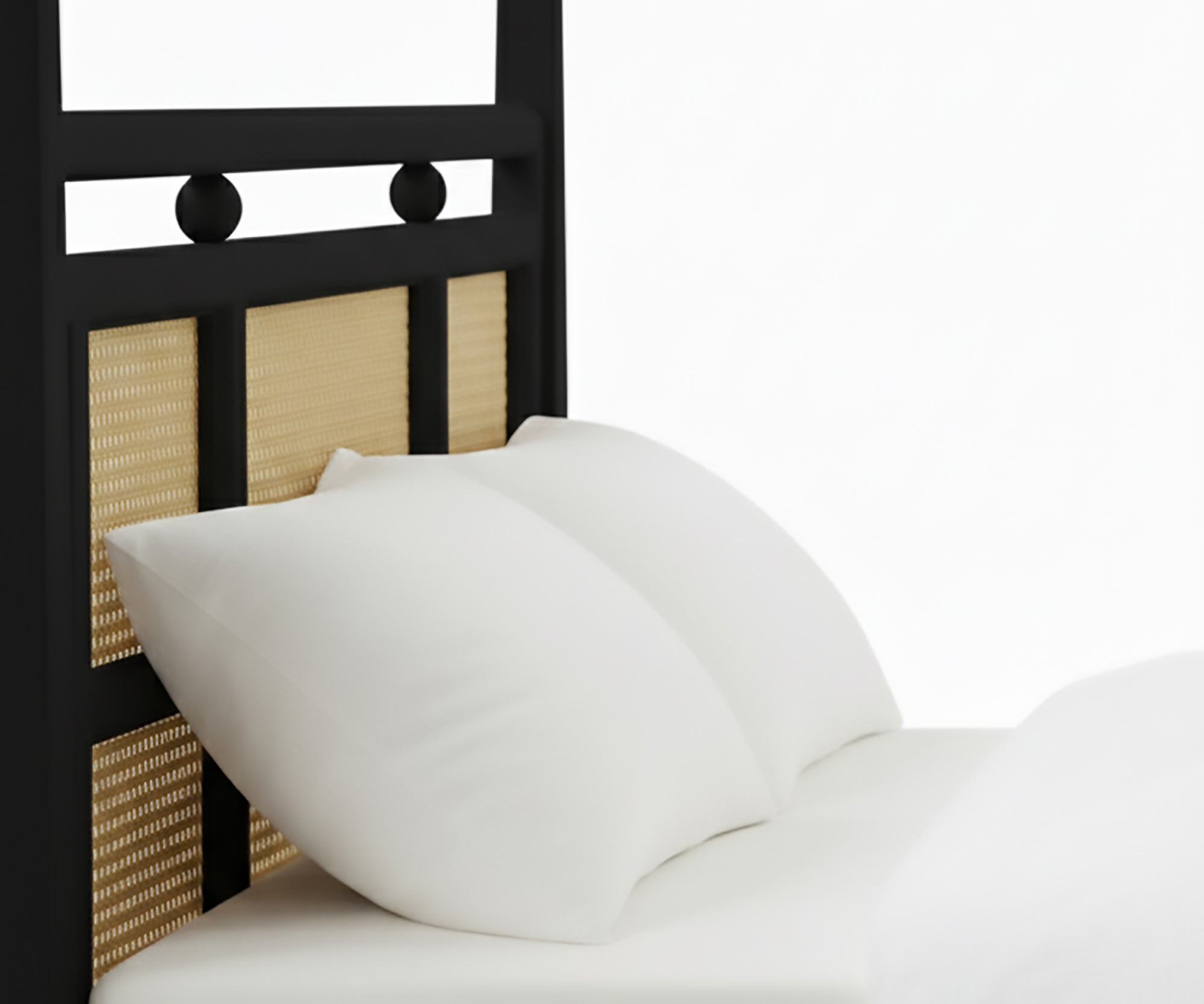 Noir Black Cane Poster Bed