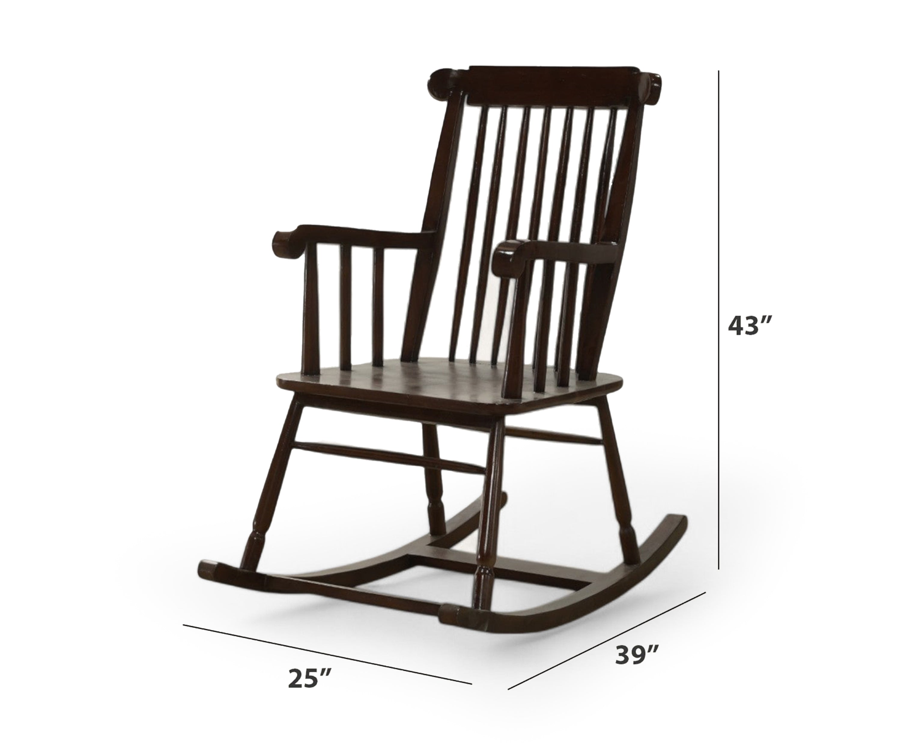 Classic Rocking Armchair in Wood