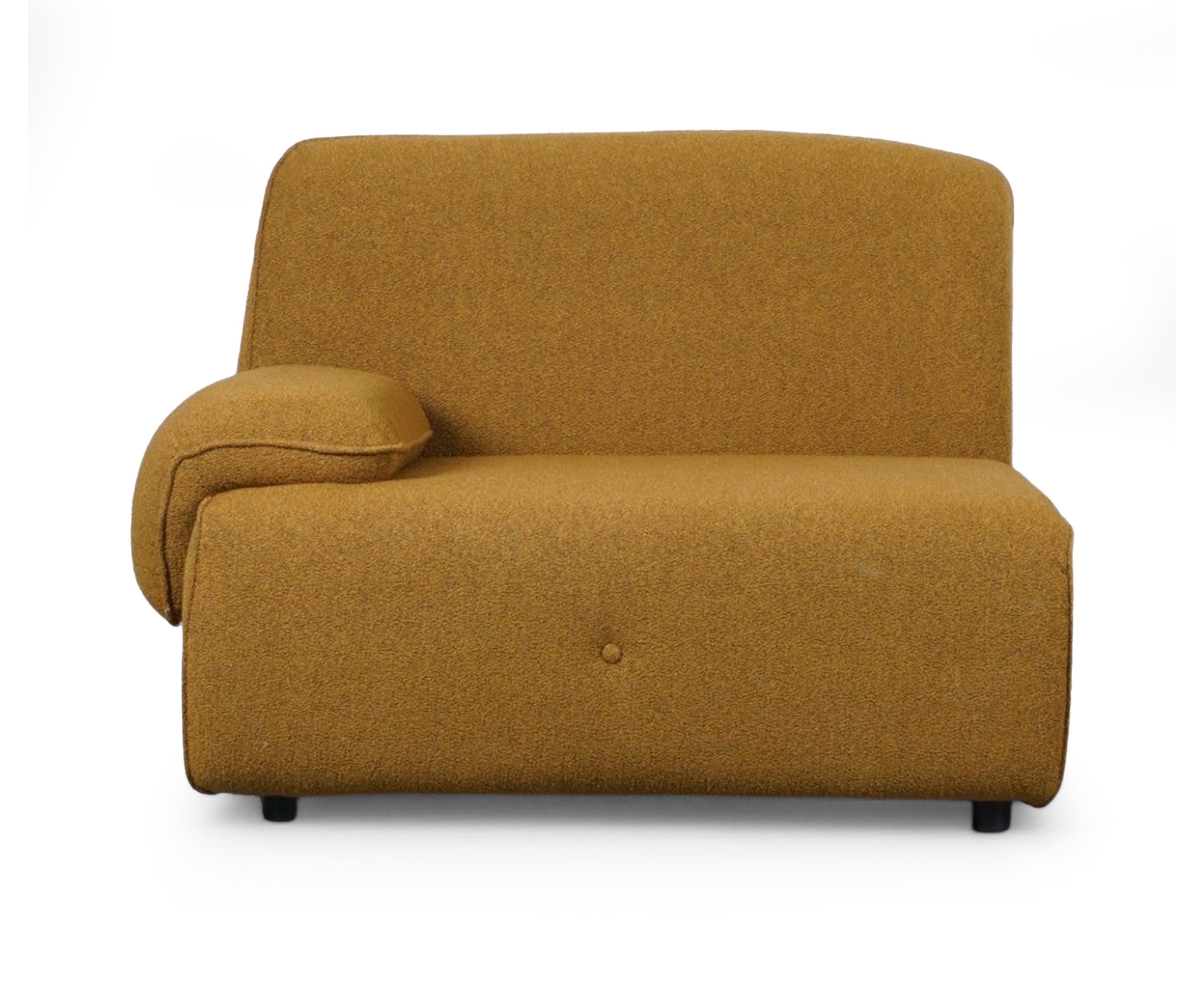 Boucle Mustered L Shape Sofa