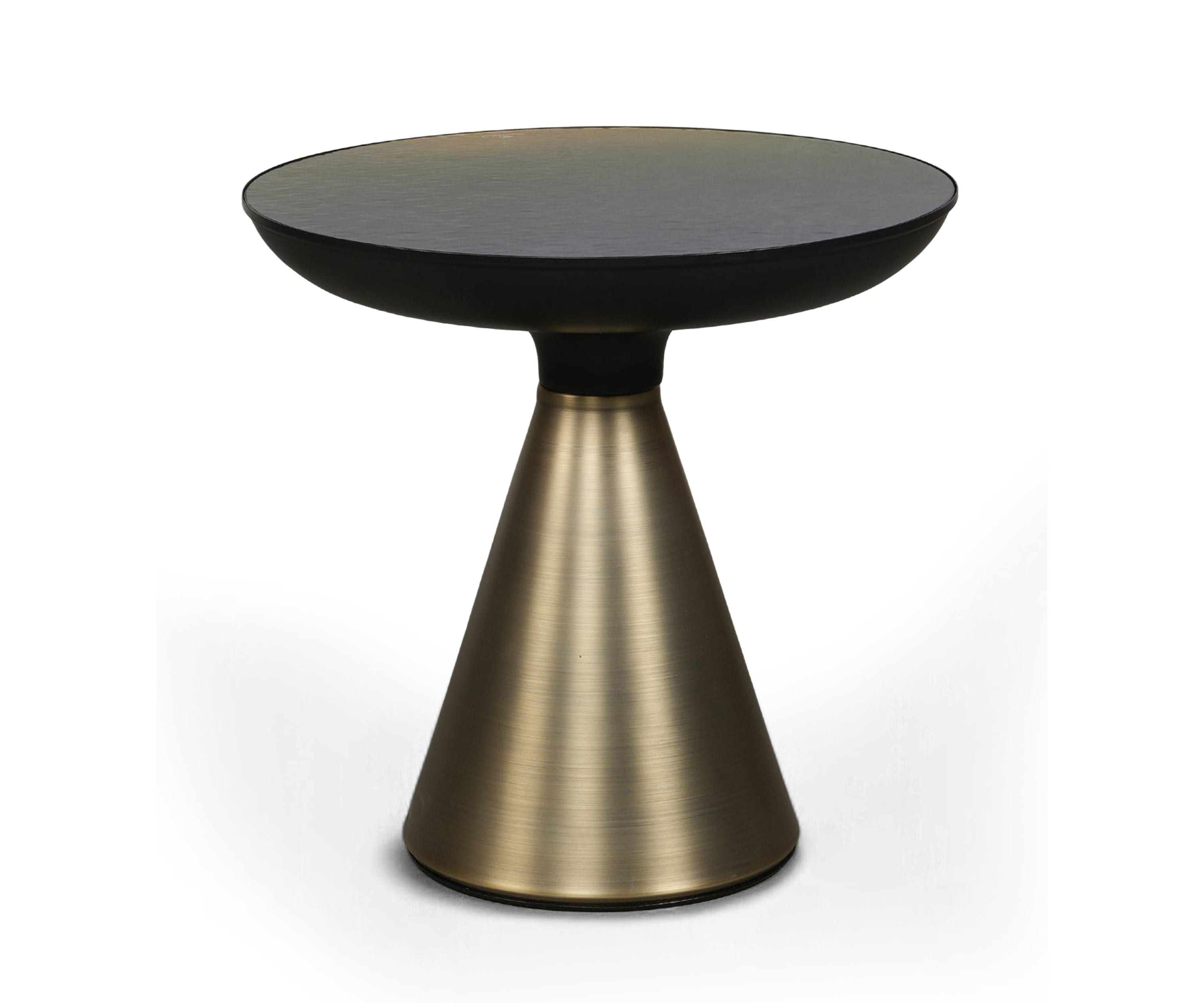 Brass Cone Base Nesting Coffee Tables Set of 2