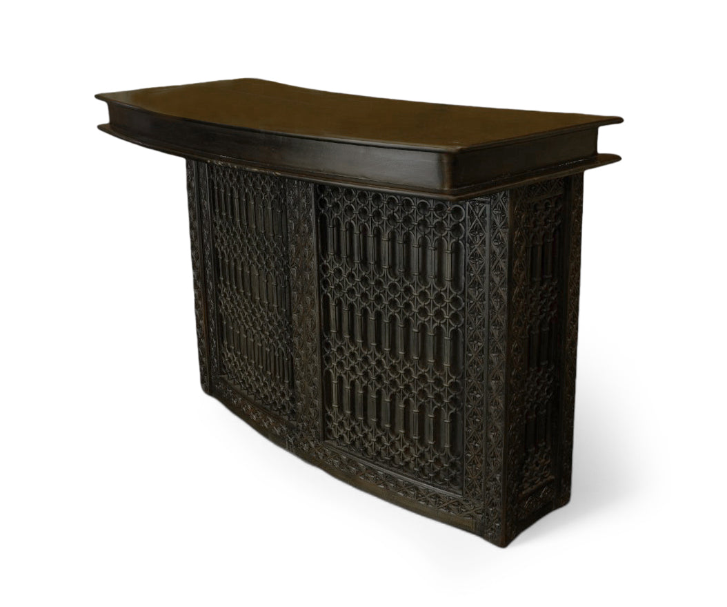 Bar Counter With Metal Grill