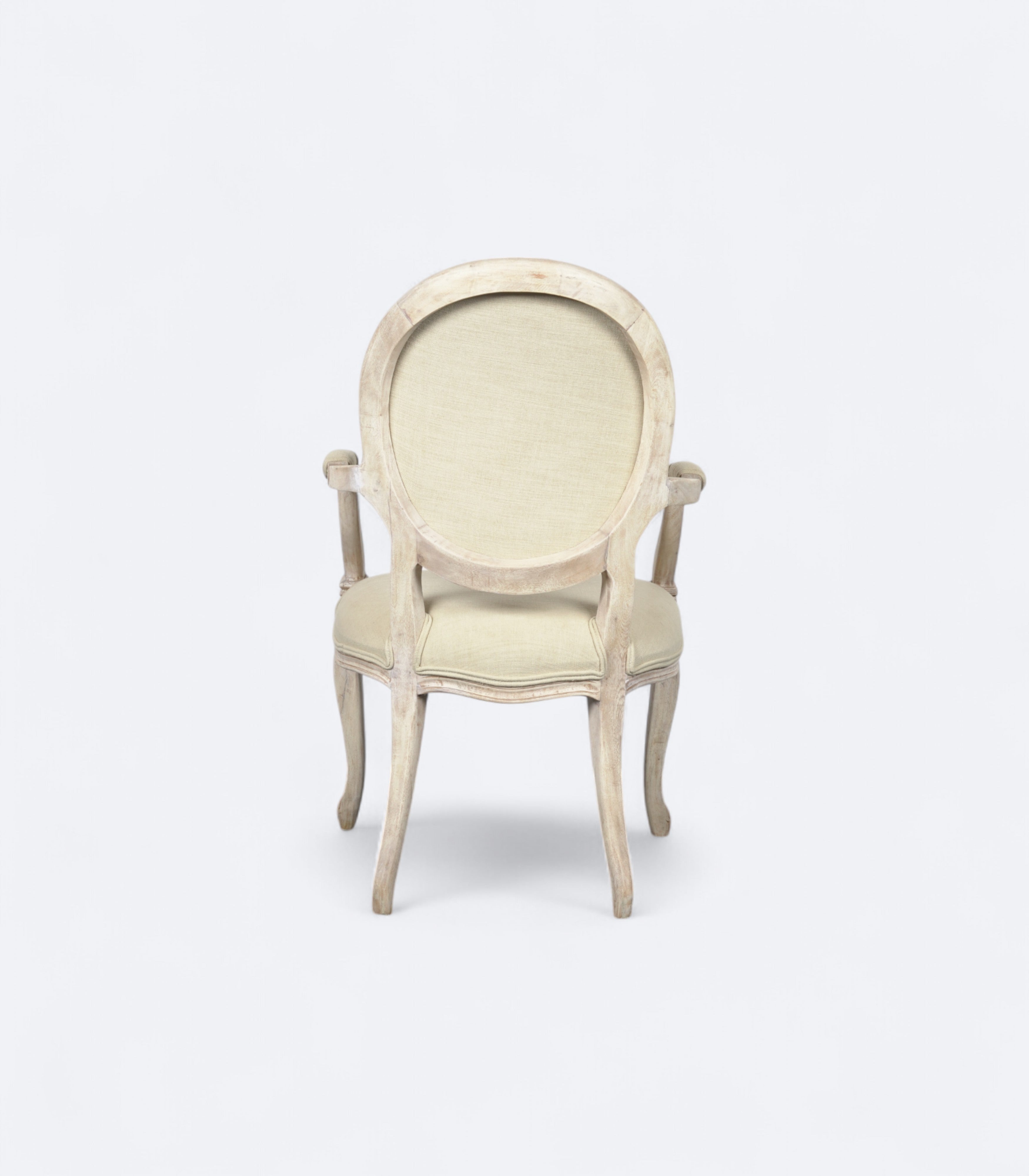 Hand-Carved Gustavian Botanical Armchair