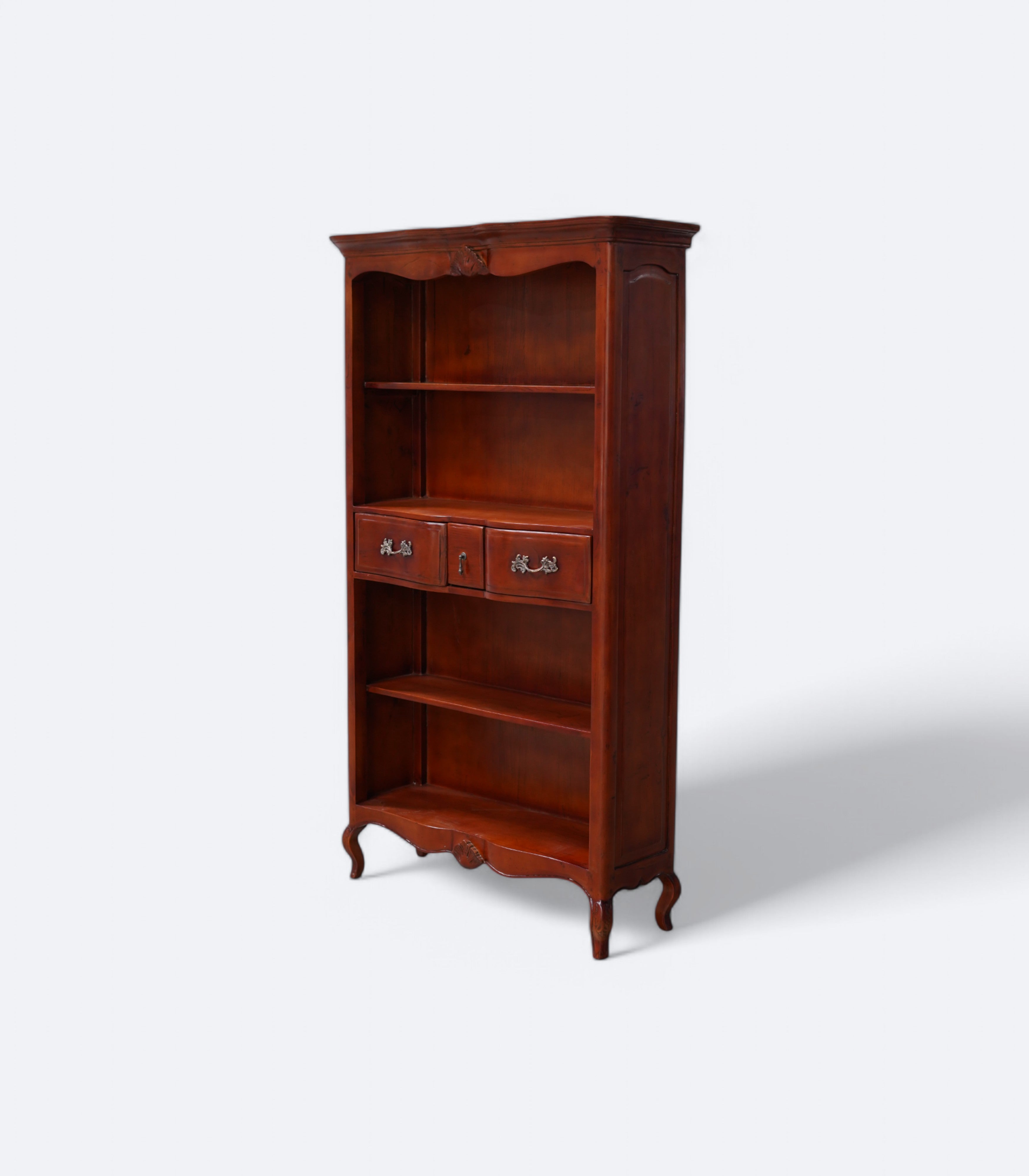 Open Cabinet with Drawers in Acacia Wood