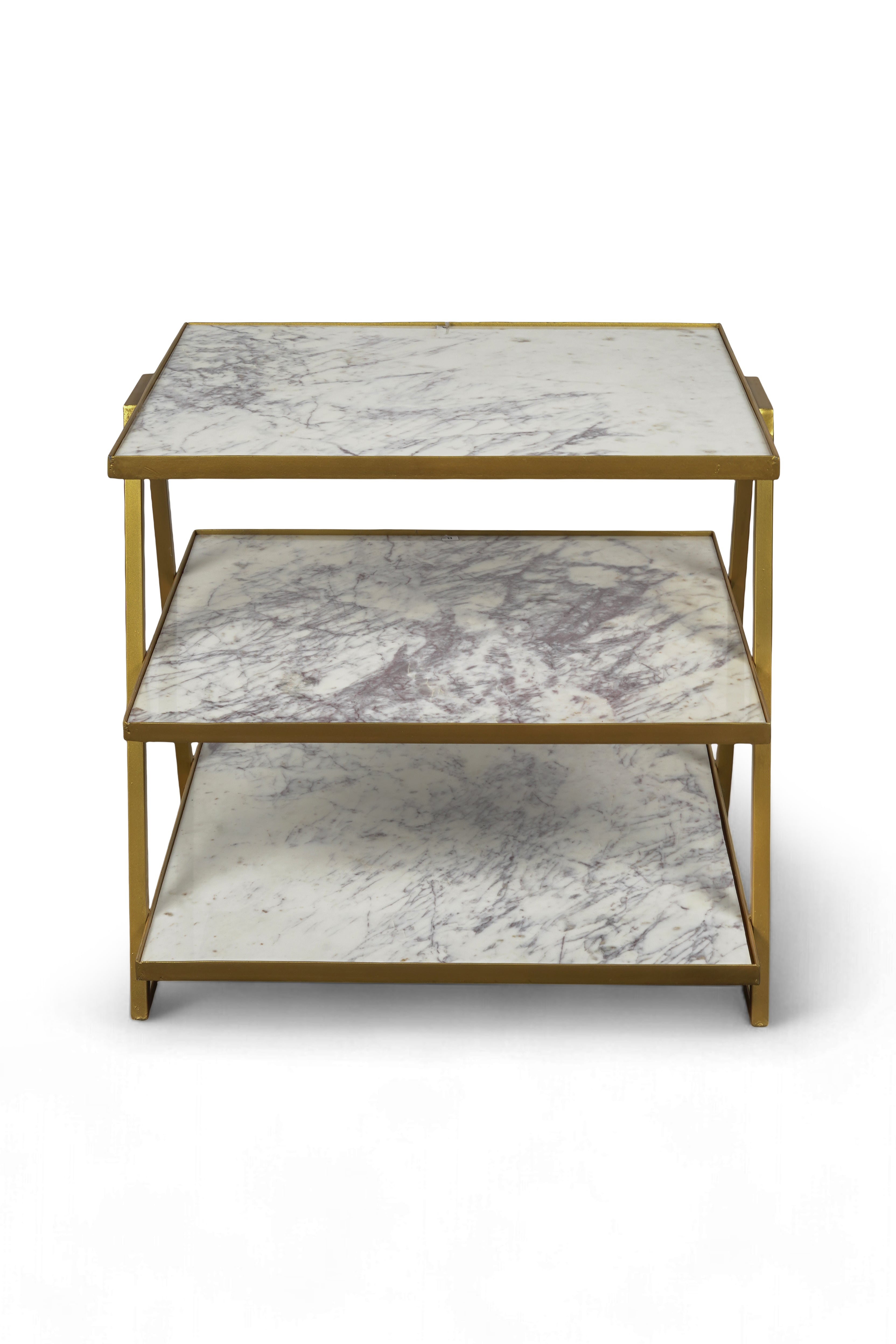 Marble & Gold Metal Shelve