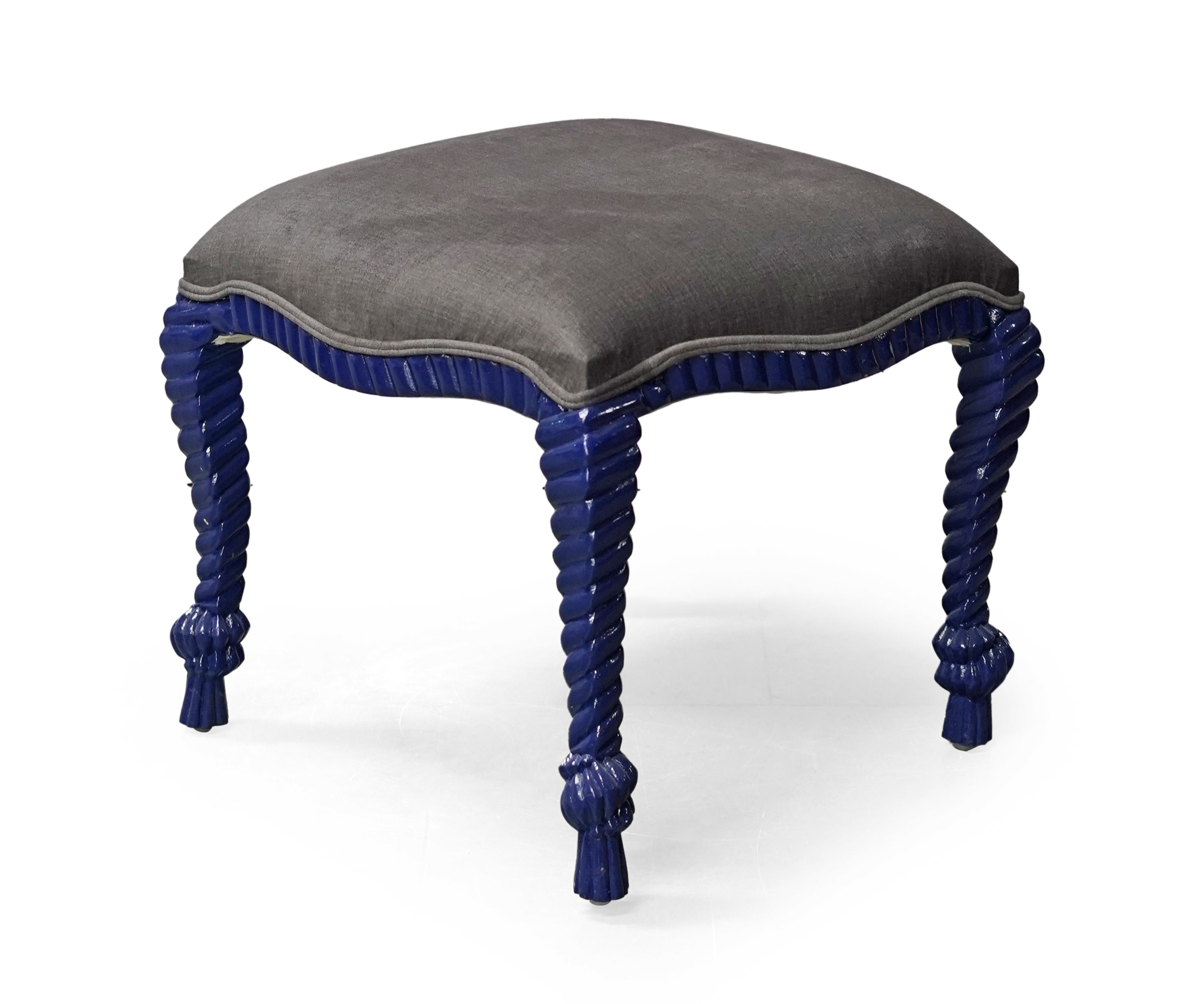 Royal Ottoman with Whimsical Legs