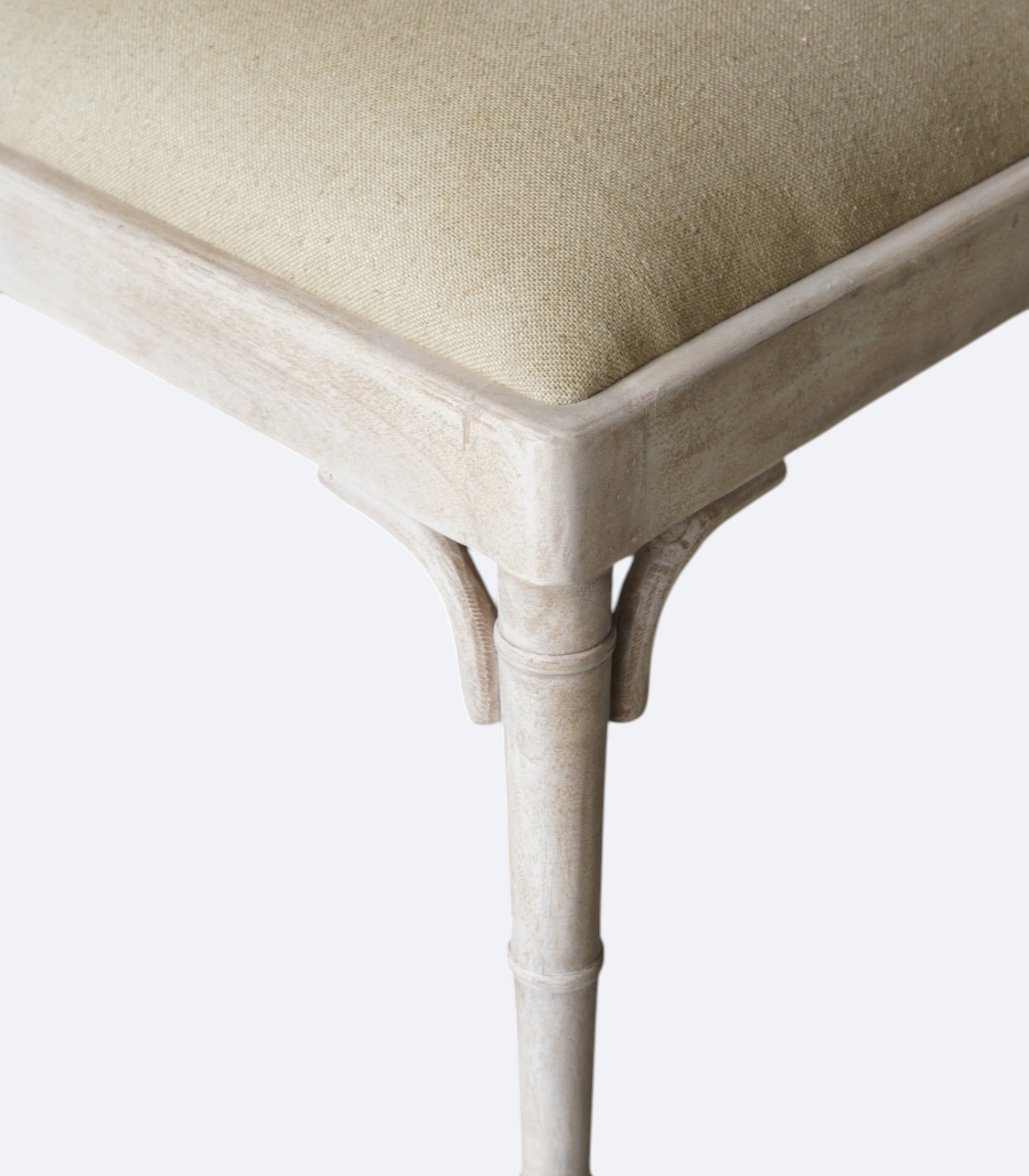 Bamboo Back Dining Chair in Distress Finish