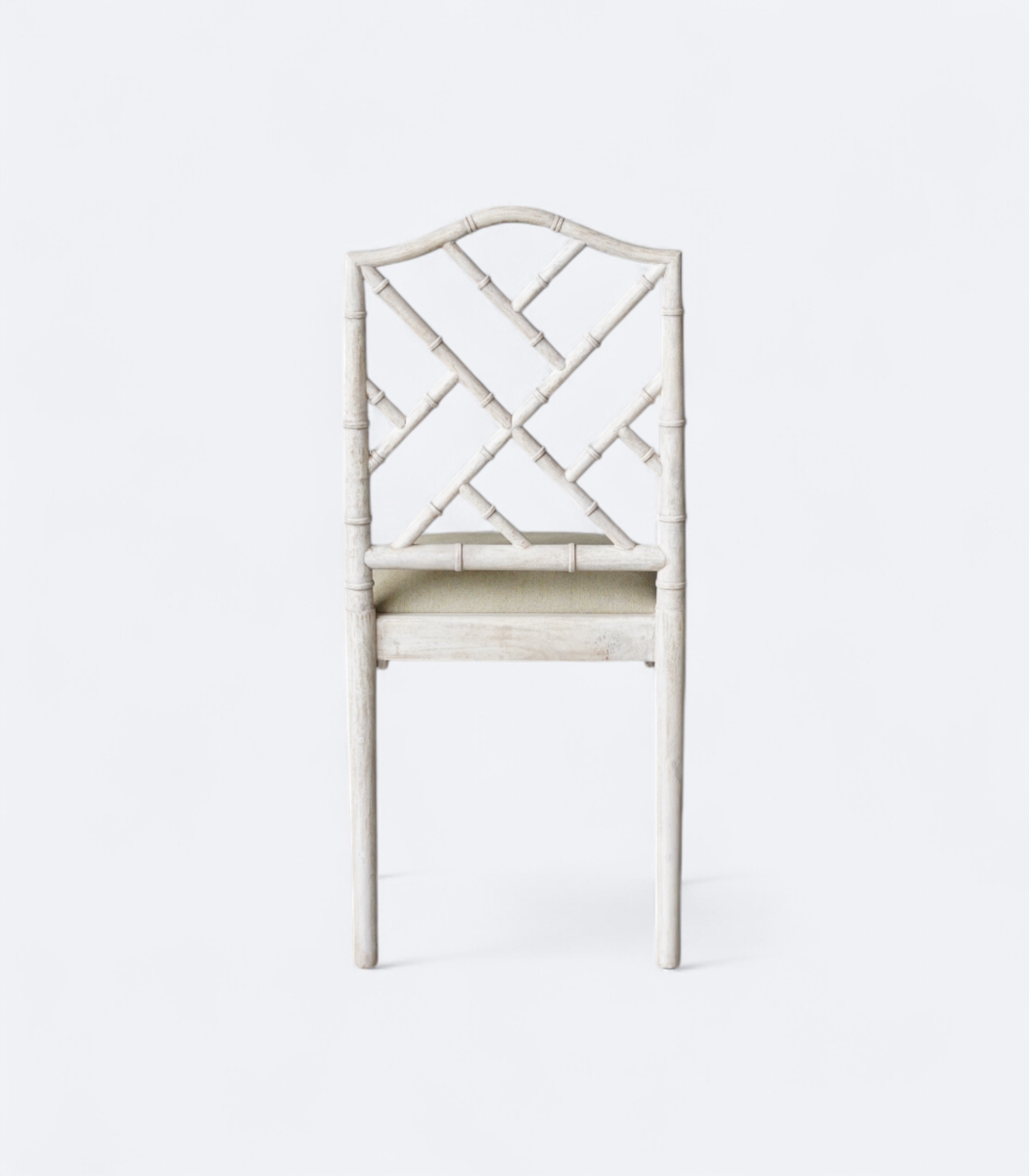 Bamboo Back Dining Chair in Distress Finish
