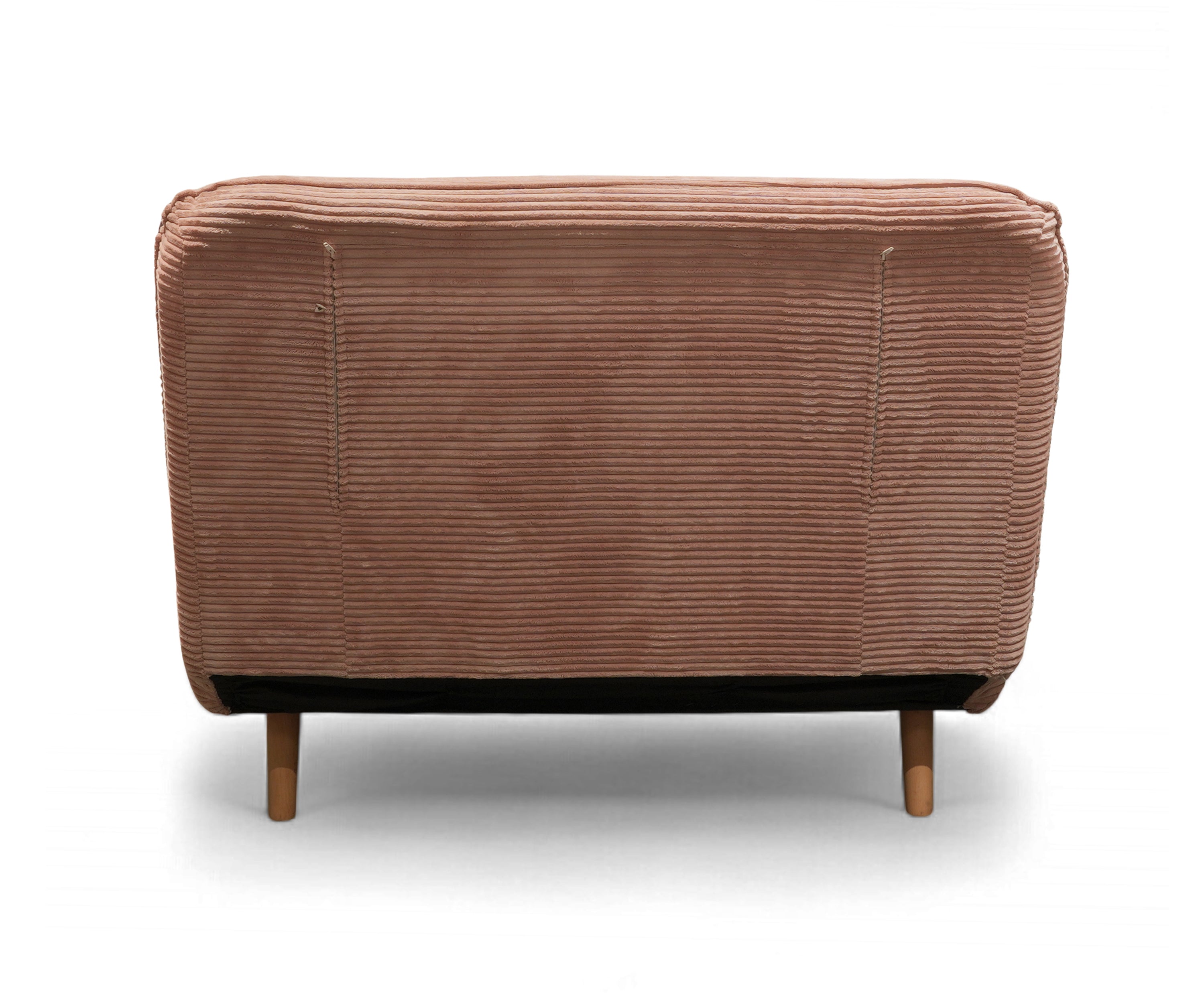 Jordan Corduroy Foldable Sofa with Wodden Legs
