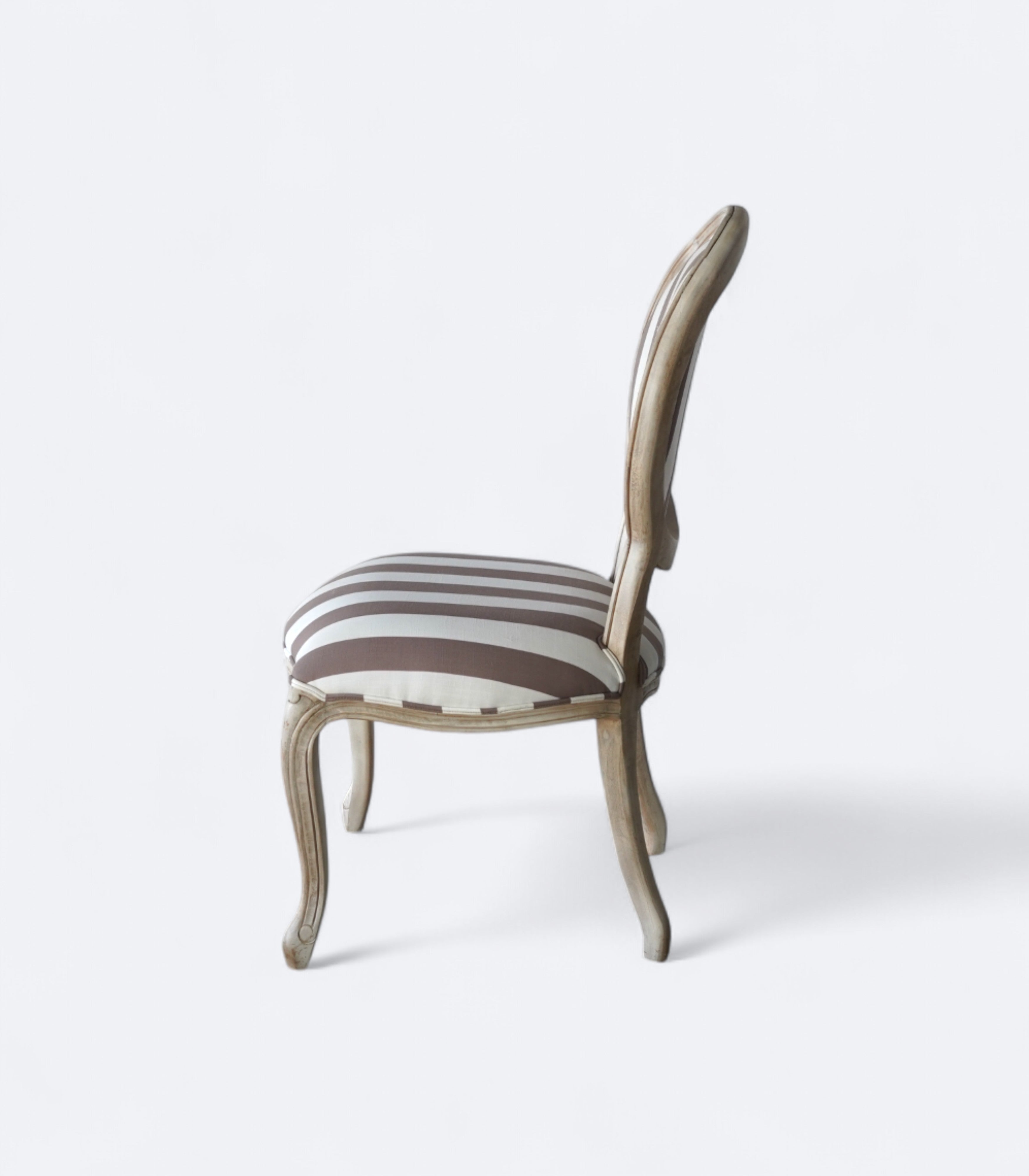 Striped French Salon Chair